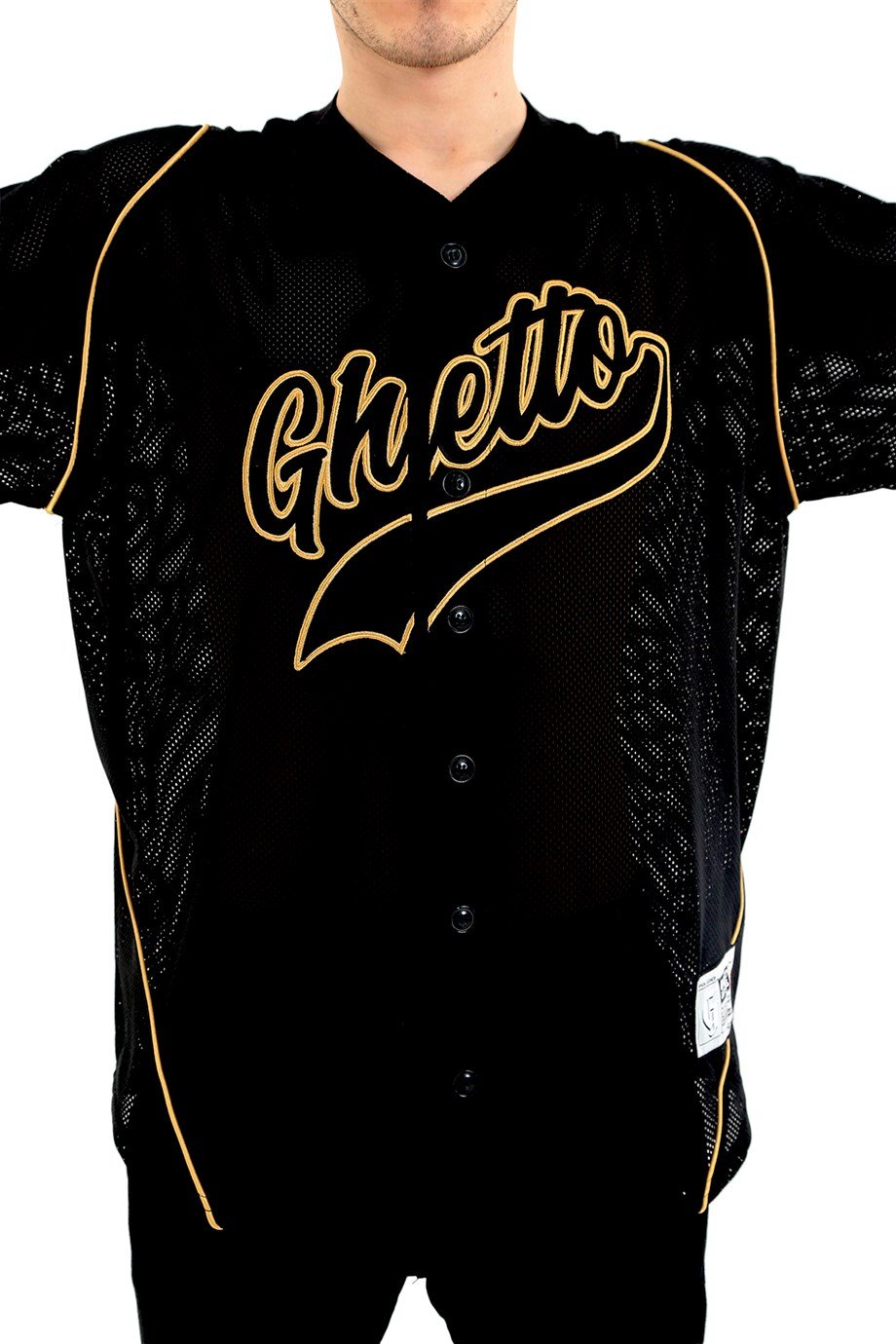 Ghetto Off Limits - Originals Black Baseball Jersey