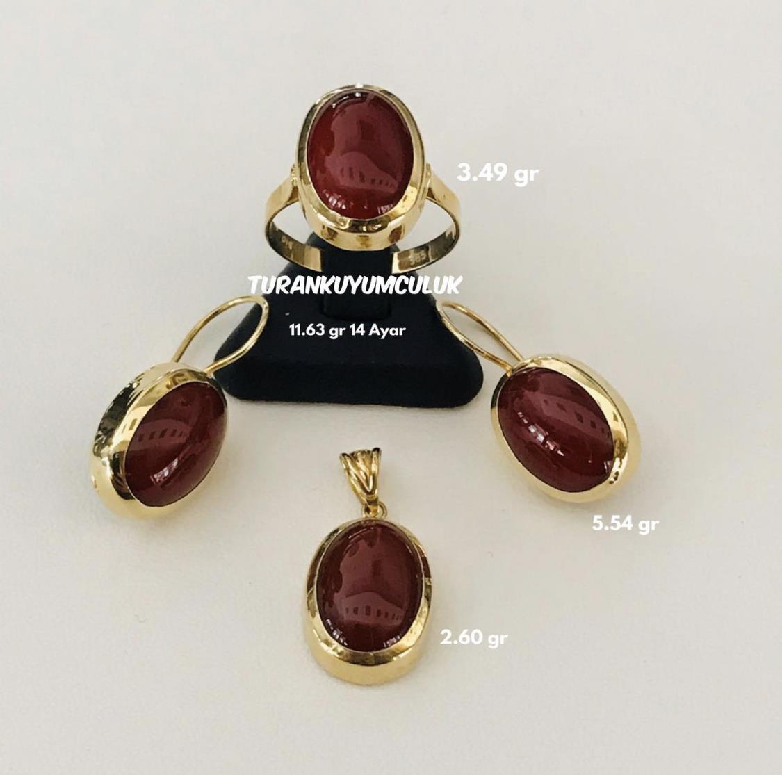 14 Ayar Üçlü Set 11,63 Gr - 14 Ayar