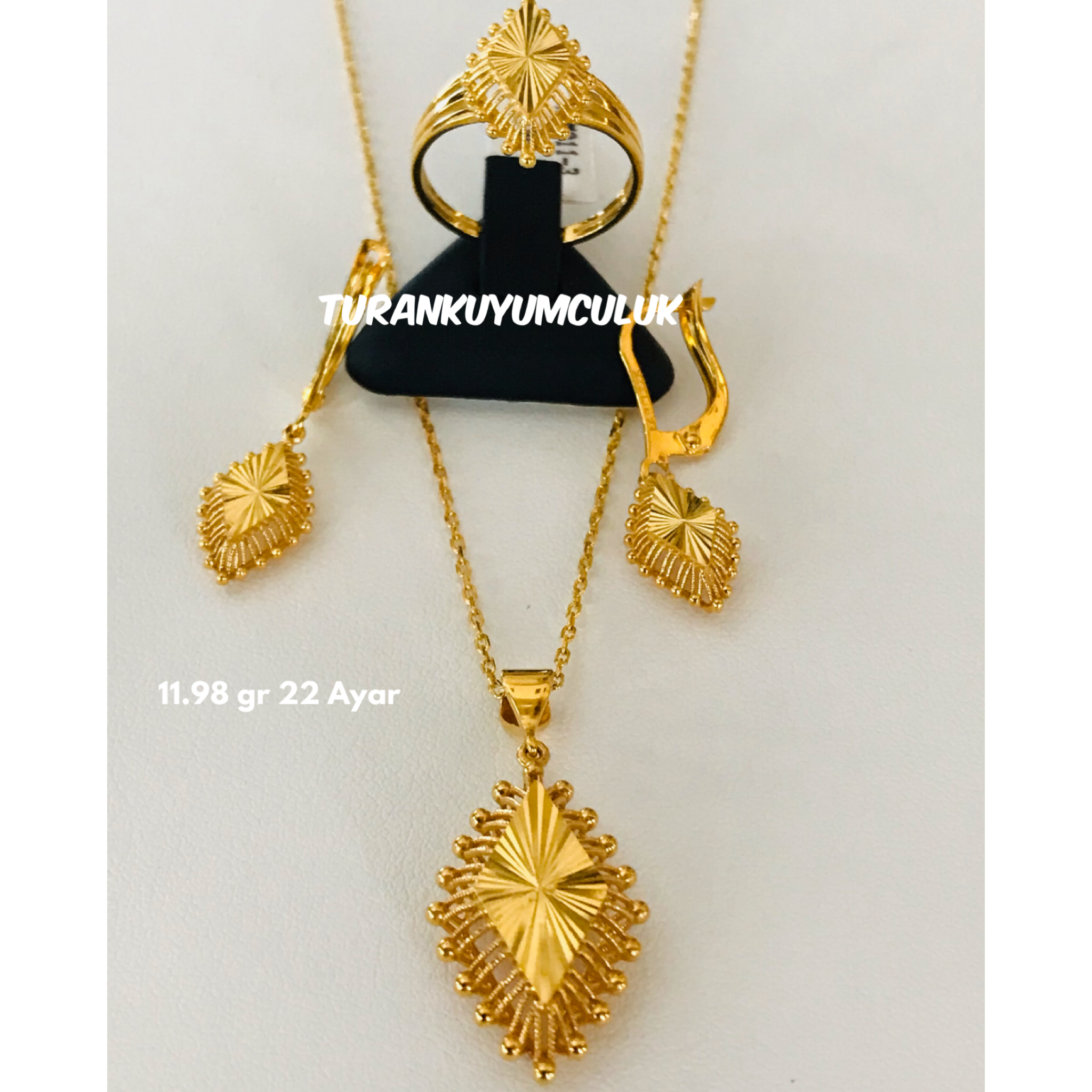 22 Ayar Üçlü Set 11,98 Gr - 22 Ayar