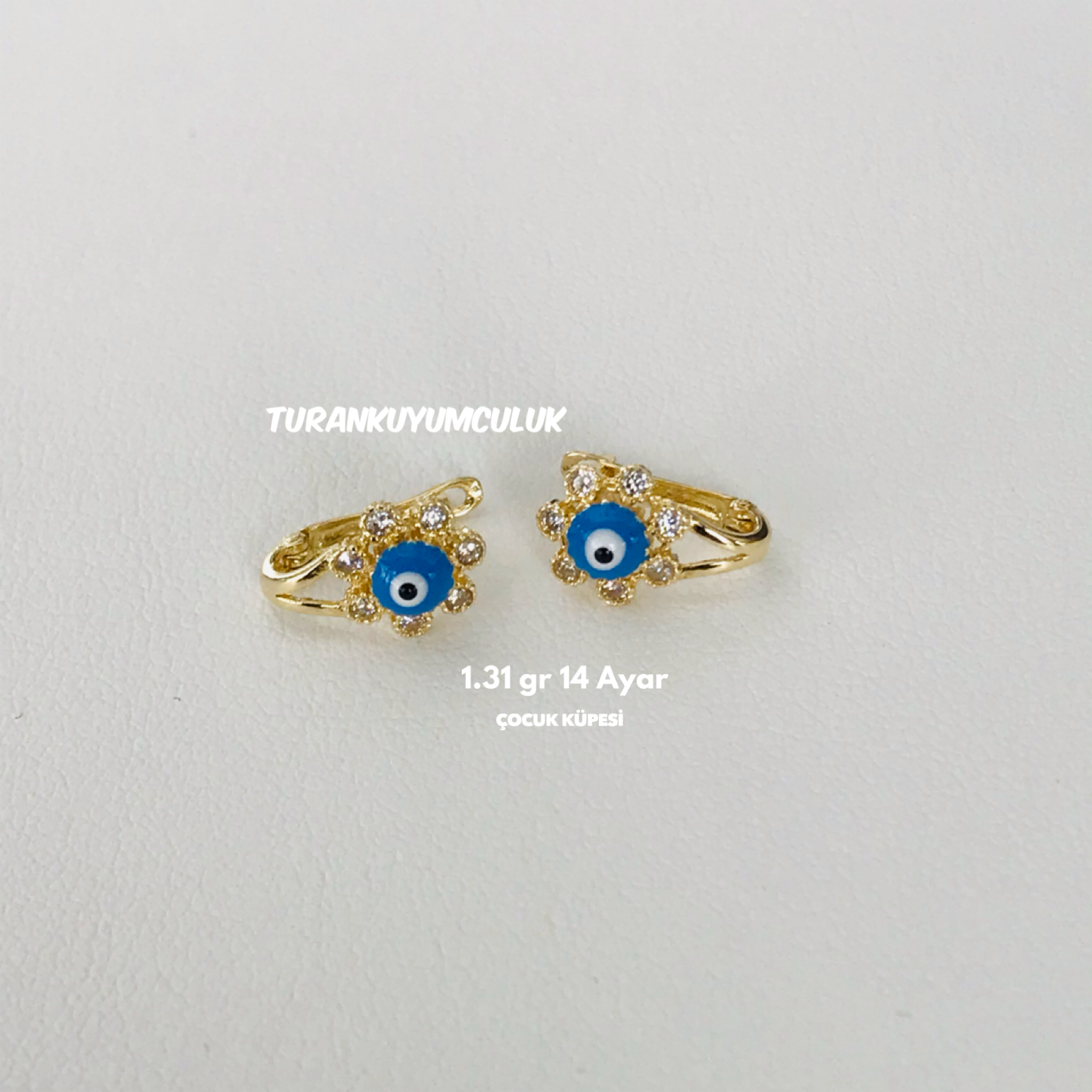 14 Ayar Küpe1,31 Gr - 14 Ayar