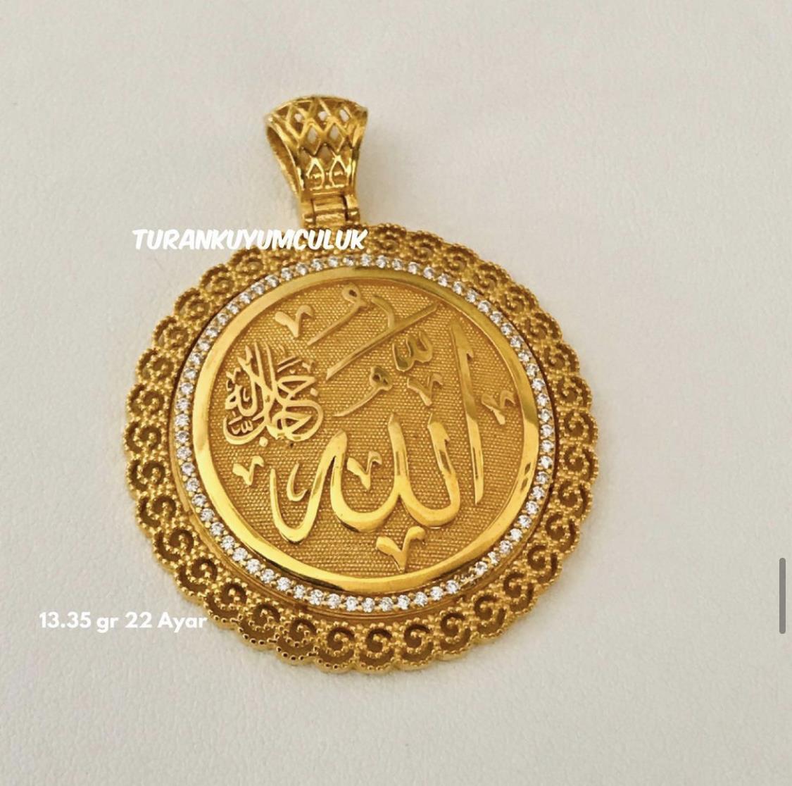 22 Ayar Kolye Ucu13,35 Gr - 22 Ayar