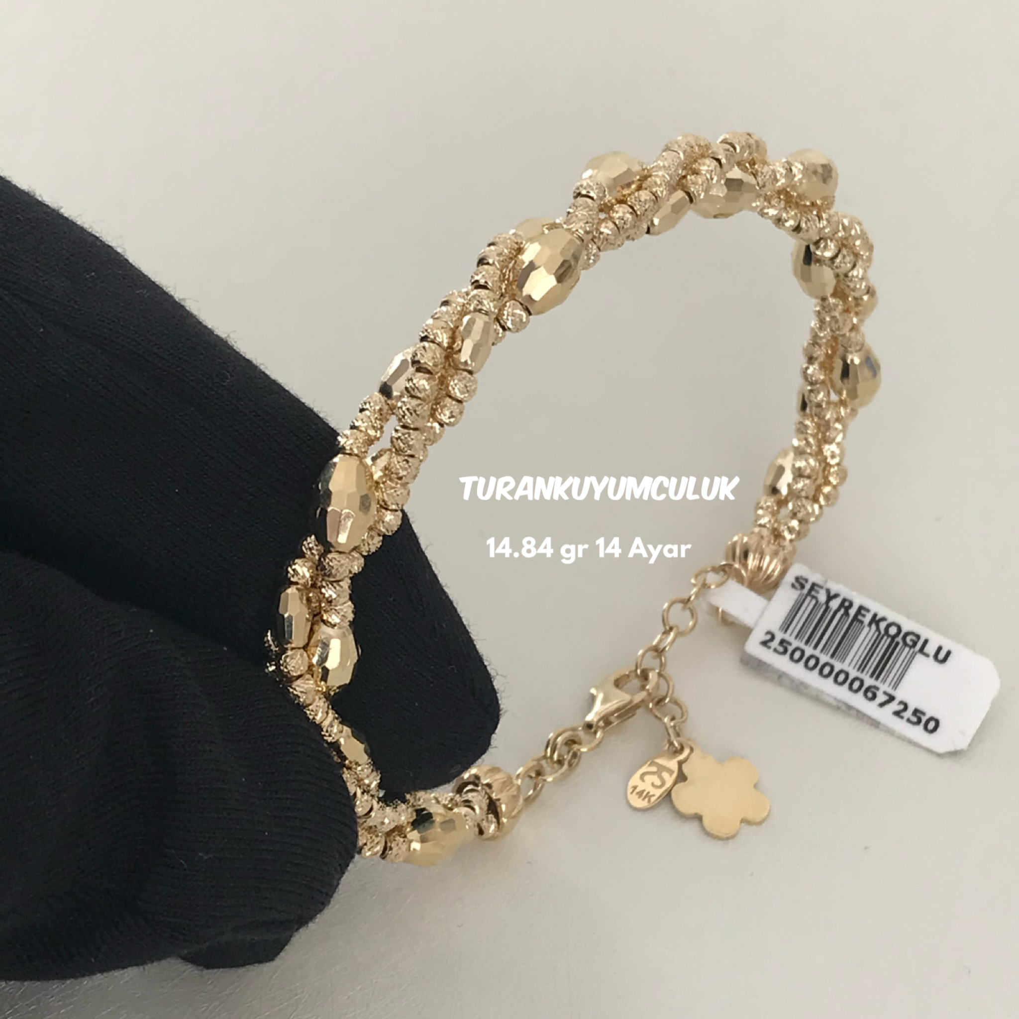 14 Ayar Kelepçe14,84 Gr - 14 Ayar