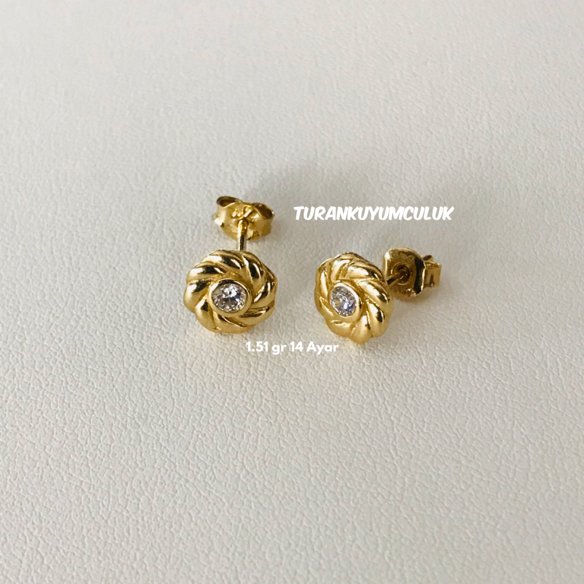 14 Ayar Küpe1,51 Gr -14 Ayar