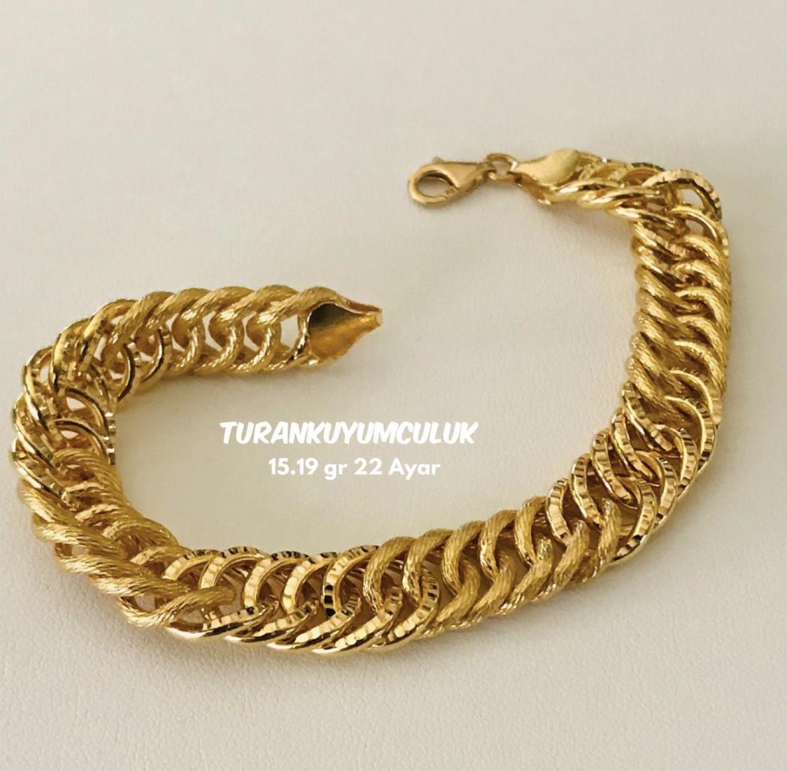 22 Ayar Bileklik15,19 Gr - 22 Ayar
