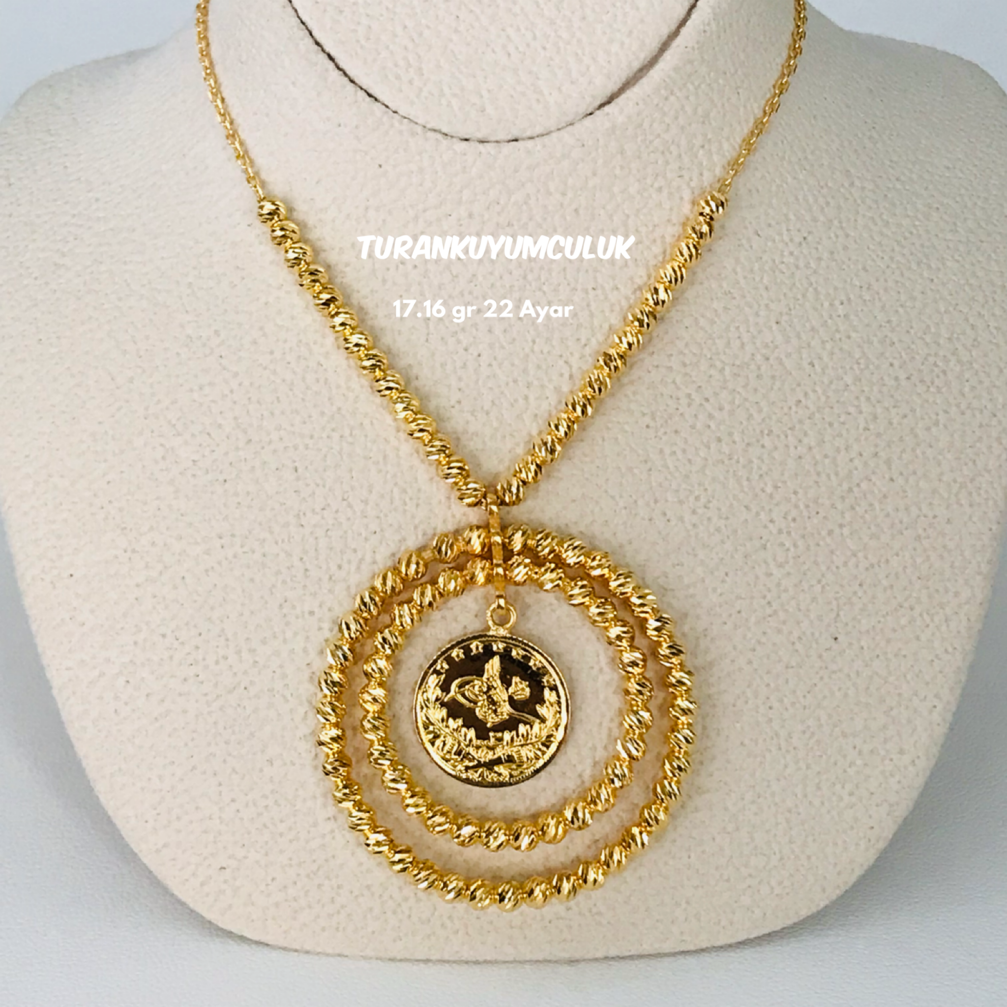 22 Ayar Kolye17,16 Gr - 22 Ayar
