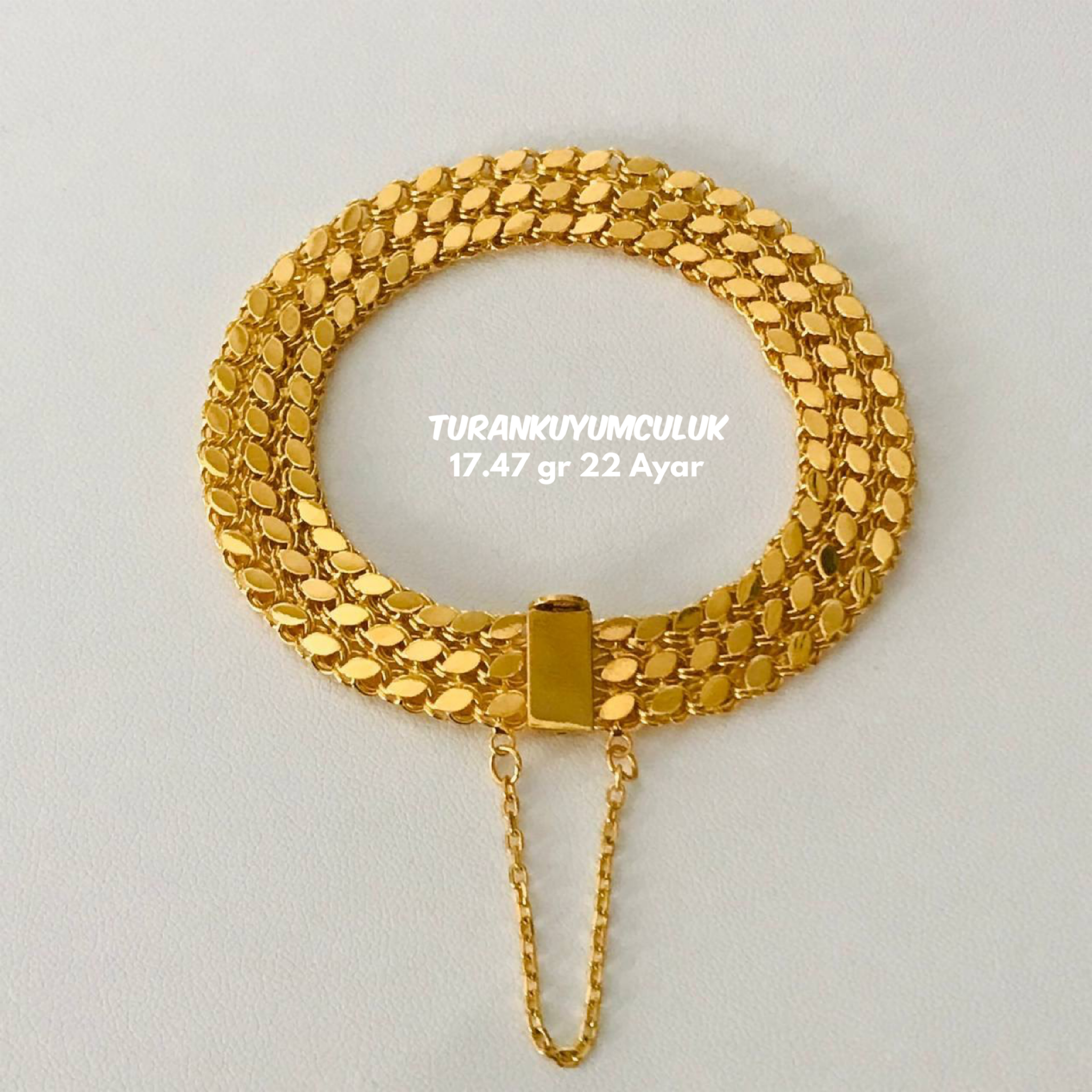 22 Ayar Bileklik17,47 Gr - 22 Ayar