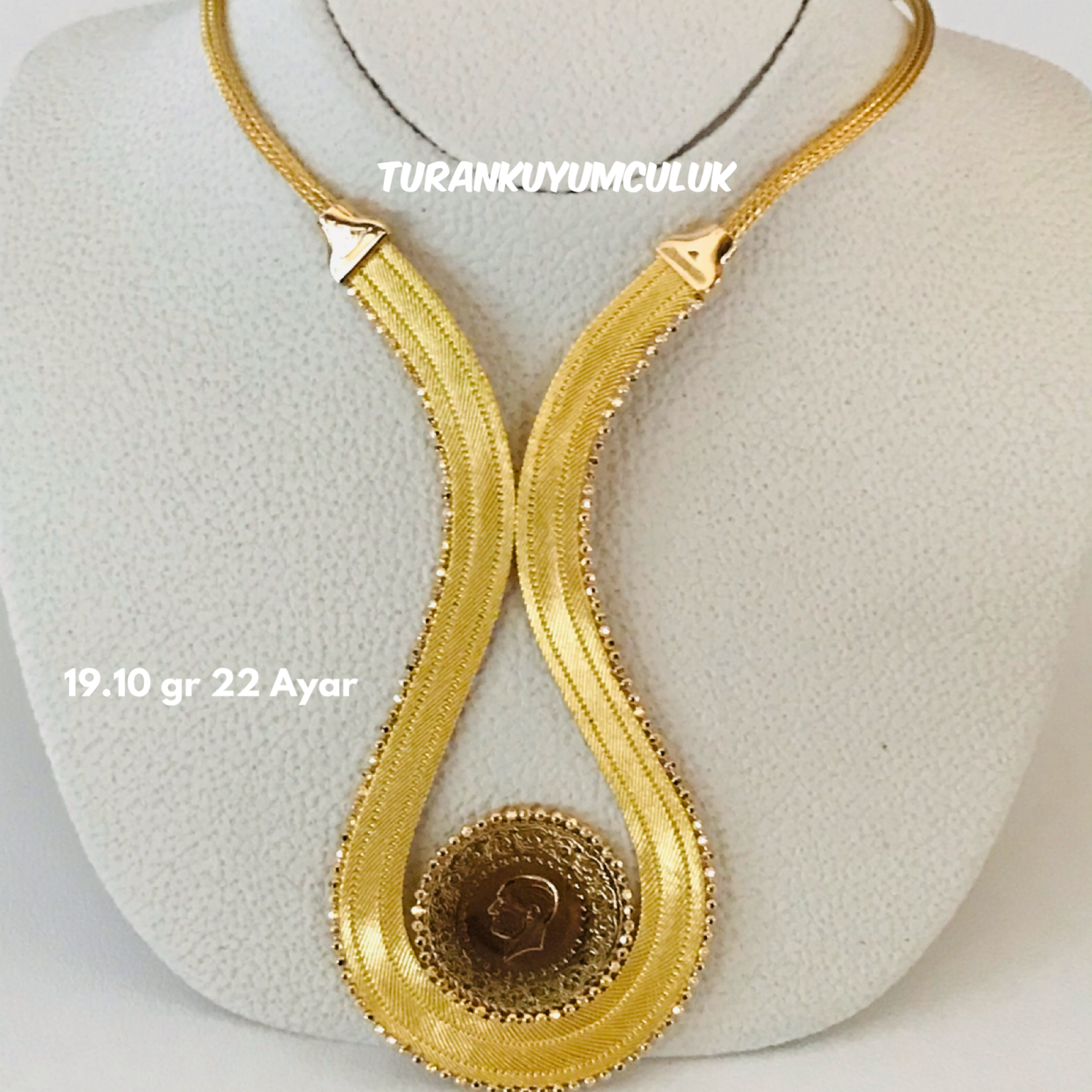 22 Ayar Kolye19,10 Gr - 22 Ayar