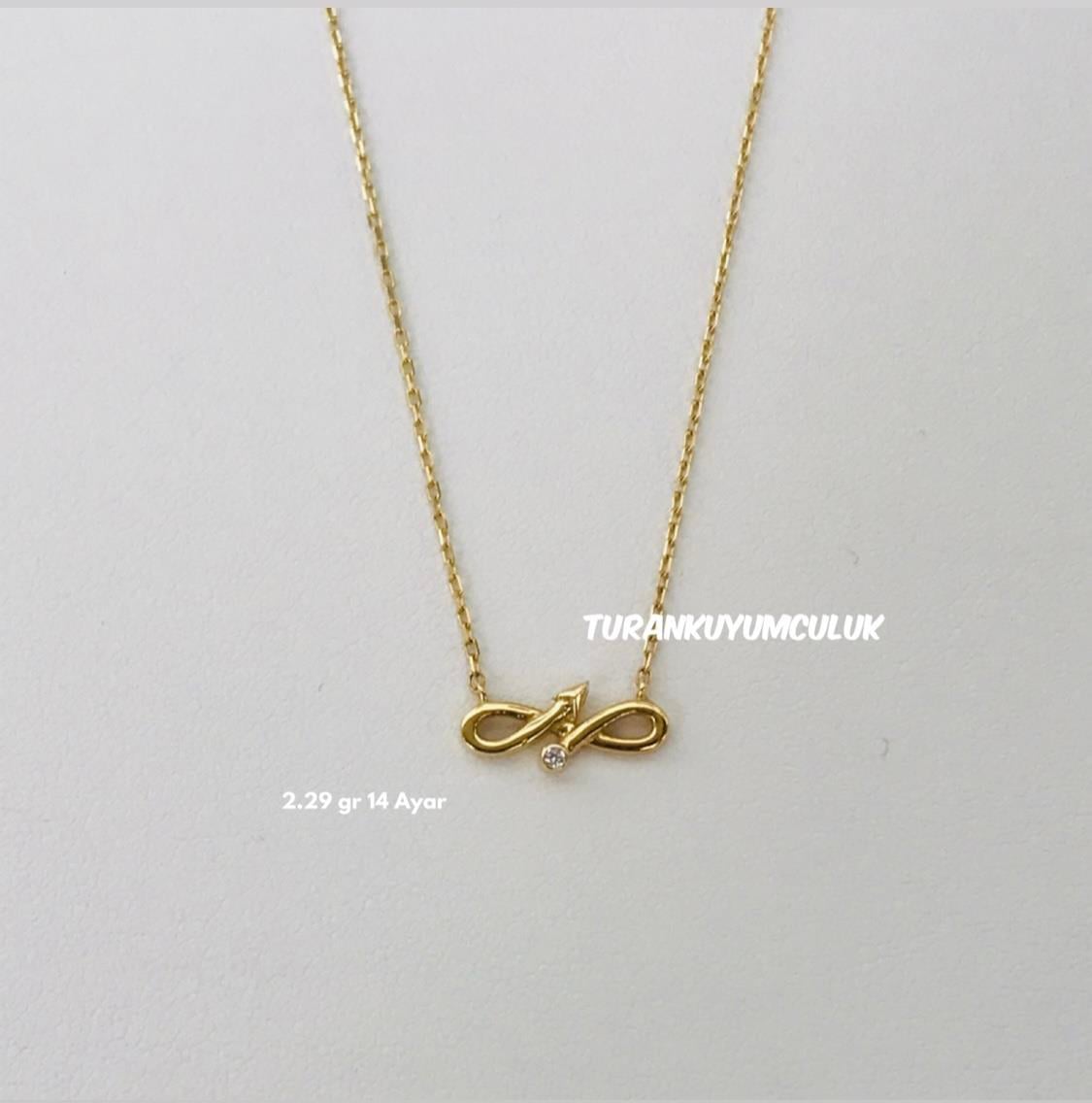 14 Ayar Kolye2,29 Gr - 14 Ayar