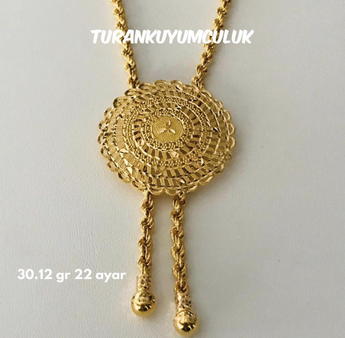 22 Ayar Kolye30,12 Gr - 22 Ayar
