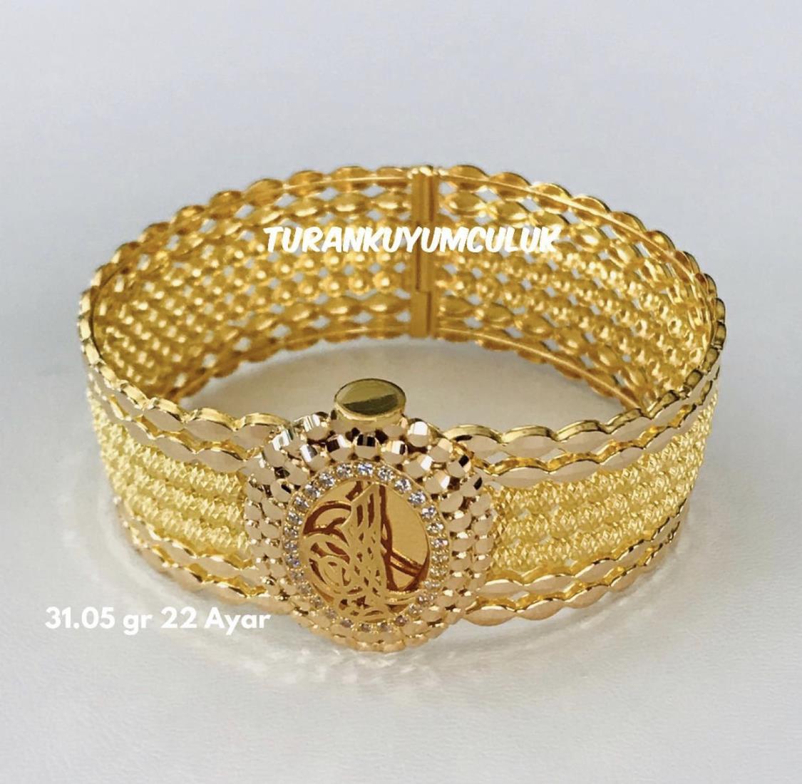 22 Ayar Kelepçe31,05 Gr - 22 Ayar