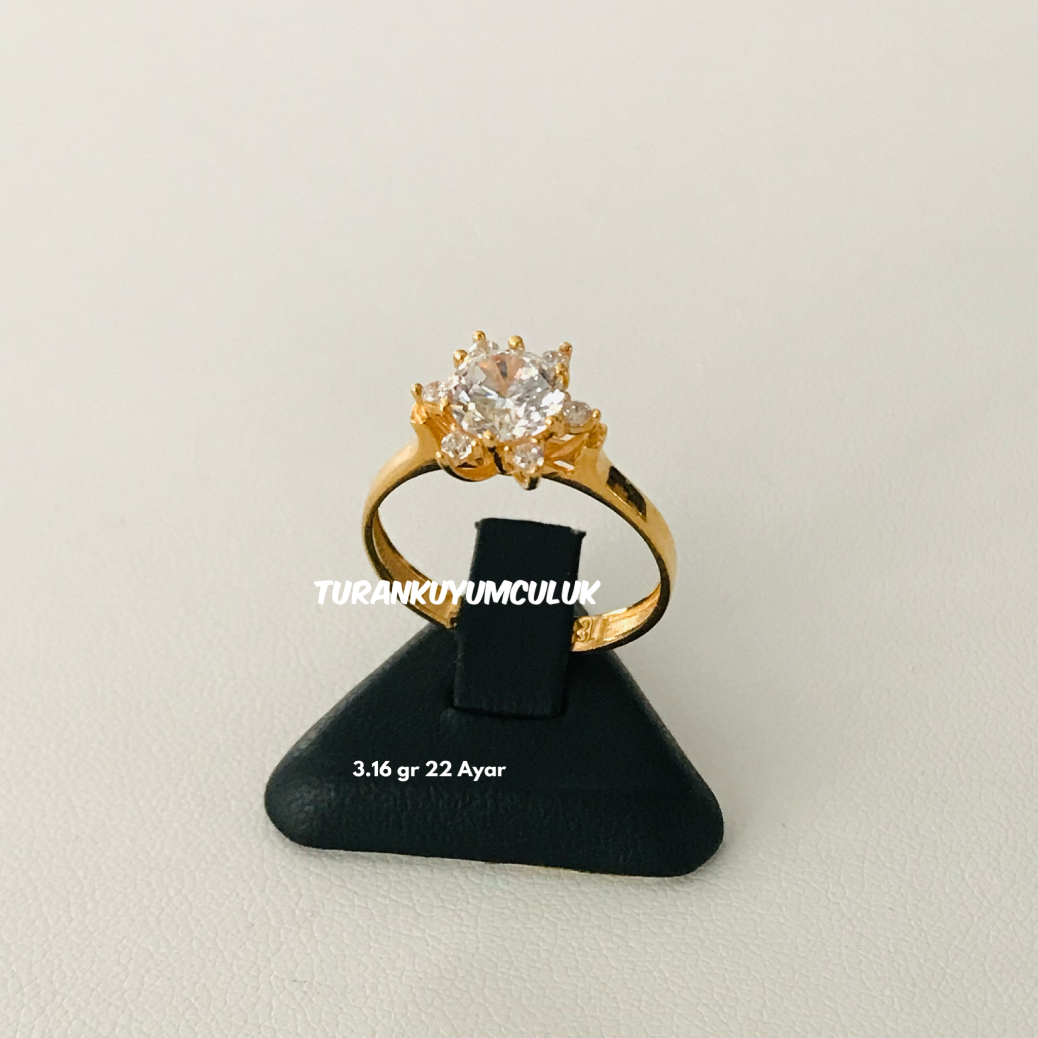 22 Ayar Tektaş3,16 Gr - 22 Ayar