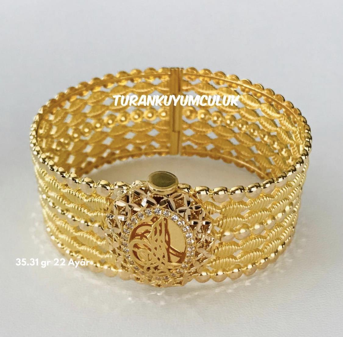22 Ayar Kelepçe35,31 Gr - 22 Ayar