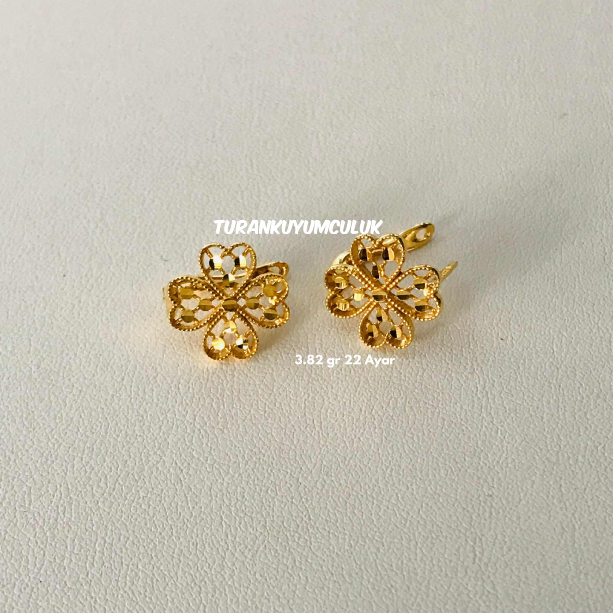 22 Ayar Küpe3,82 Gr - 22 Ayar