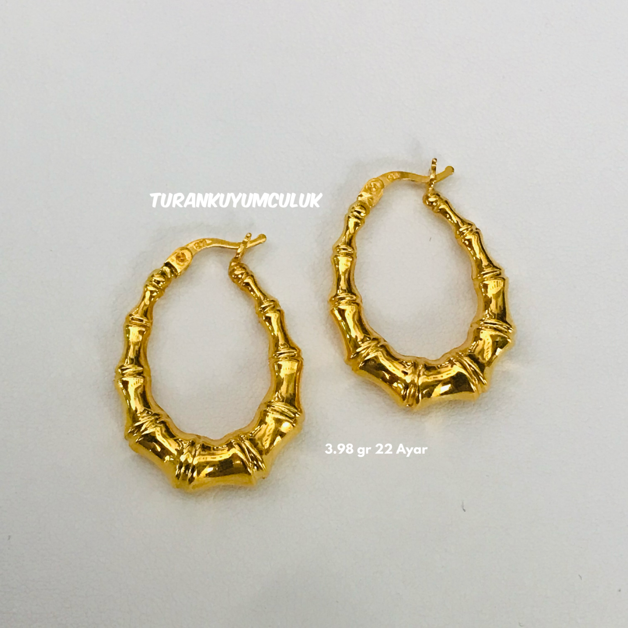 22 Ayar Küpe3,98 Gr - 22 Ayar