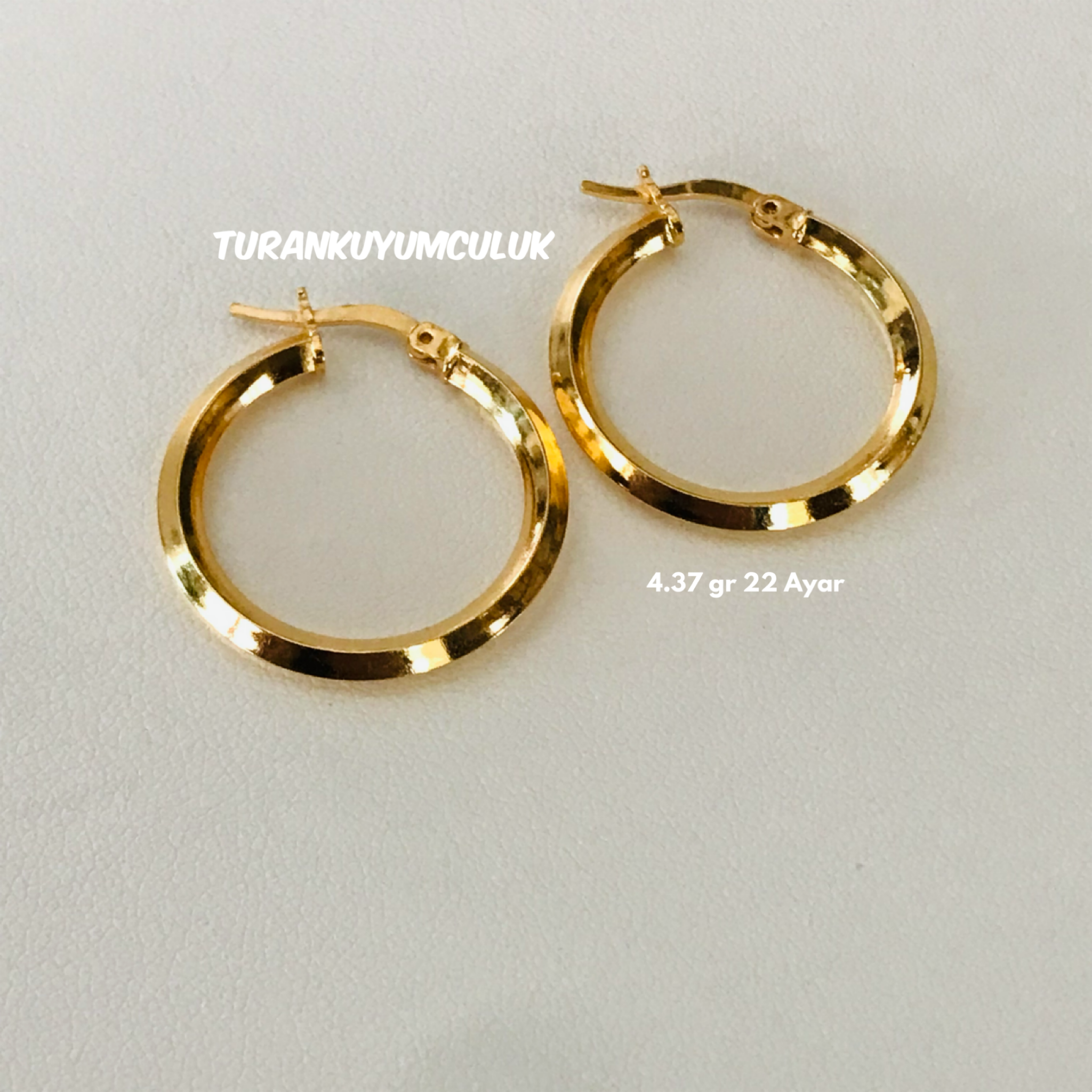 22 Ayar Küpe4,37 Gr - 22 Ayar