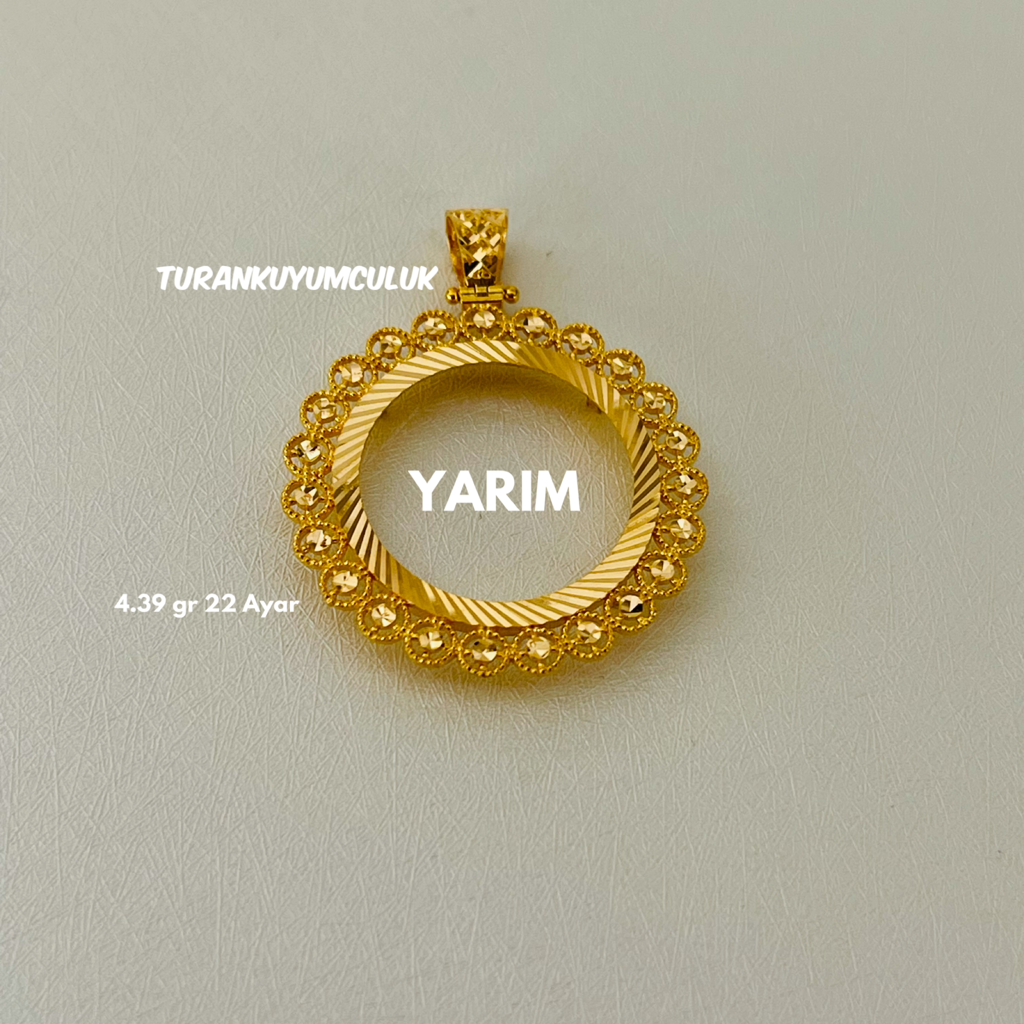 22 Ayar Kolye Ucu4,39 Gr - 22 Ayar