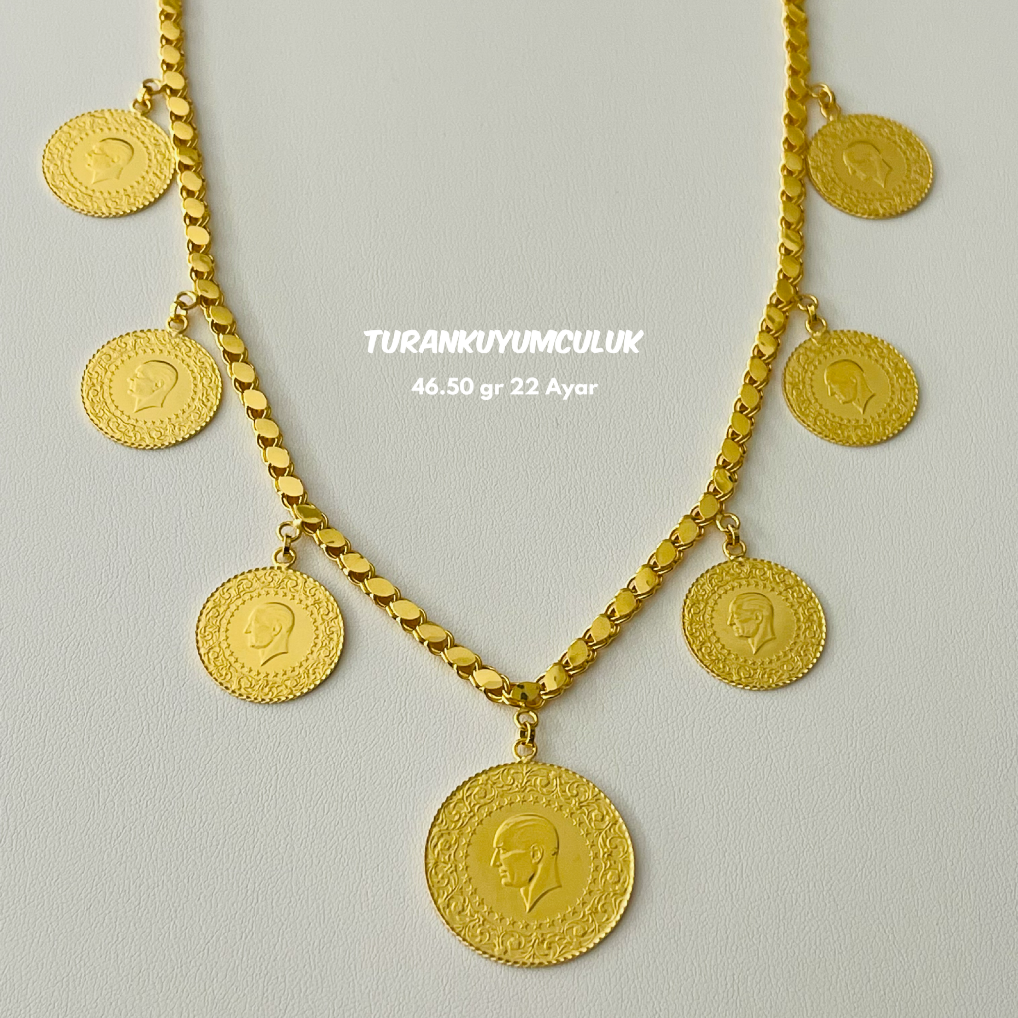 22 Ayar Kolye46,50 Gr - 22 Ayar