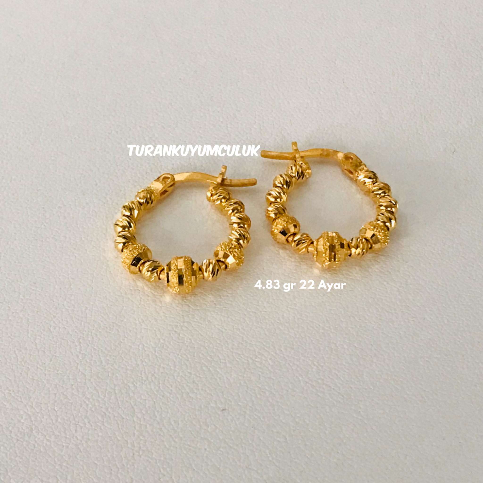 22 Ayar Küpe4,83 Gr - 22 Ayar