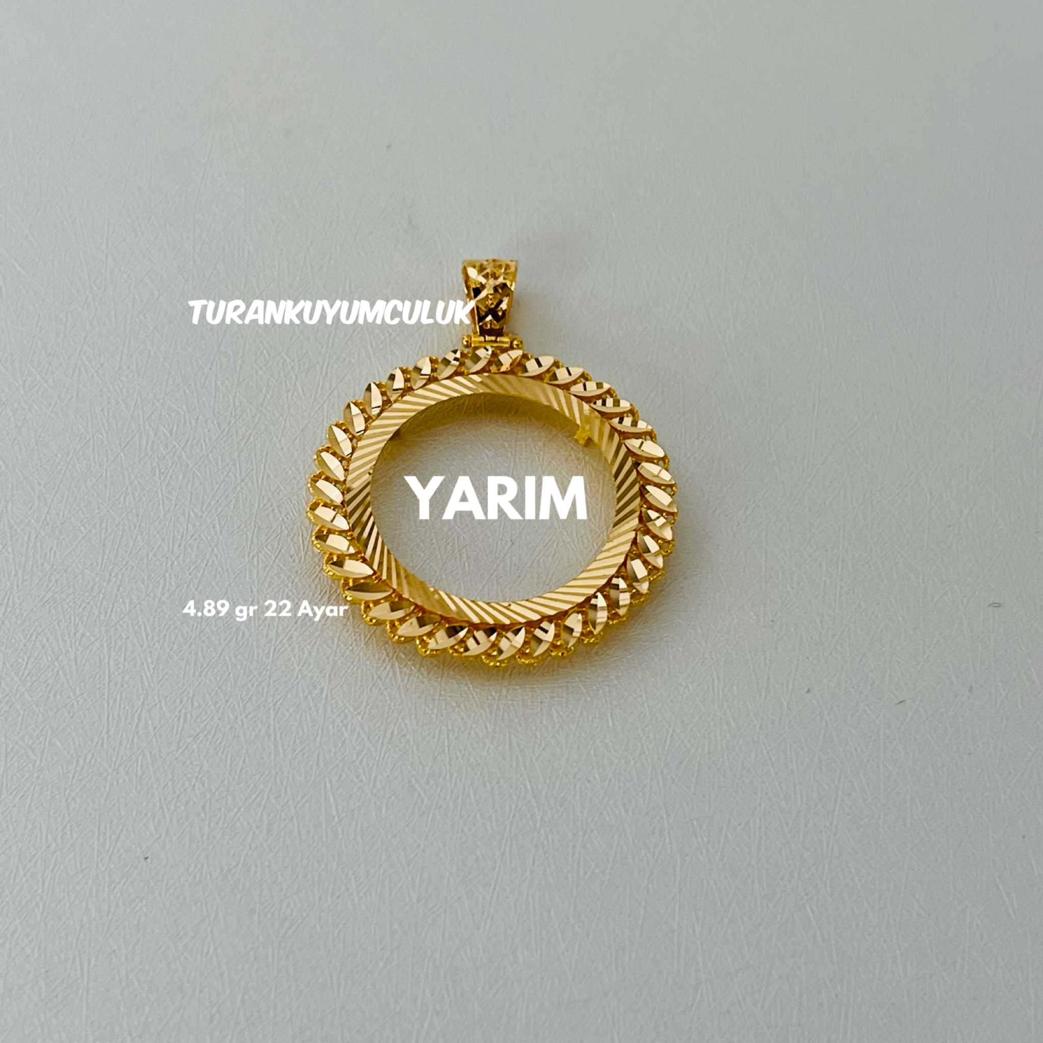 22 Ayar Kolye Ucu4,89 Gr - 22 Ayar