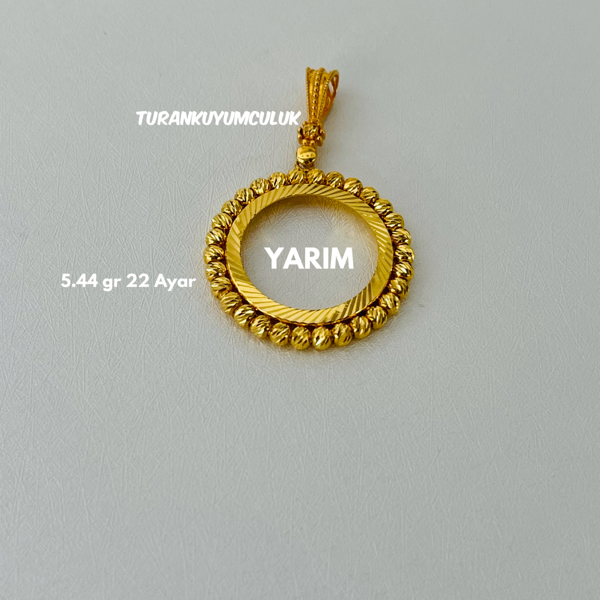 22 Ayar Kolye Ucu5,44 Gr - 22 Ayar