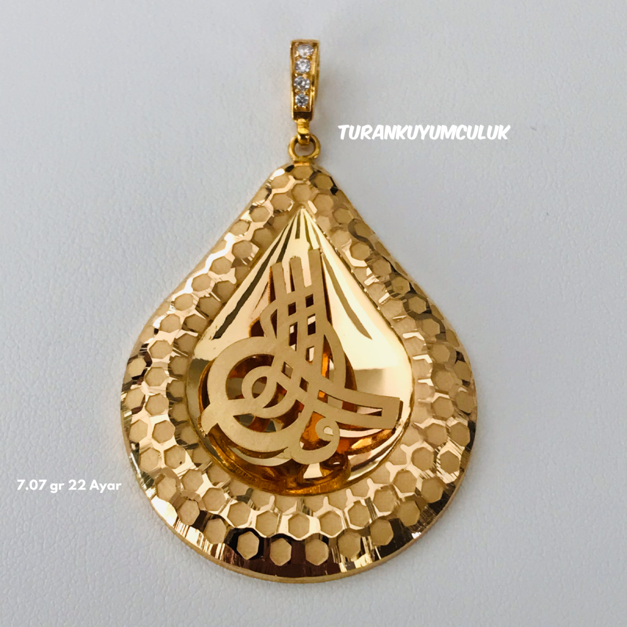 22 Ayar Kolye Ucu7,07 Gr - 22 Ayar
