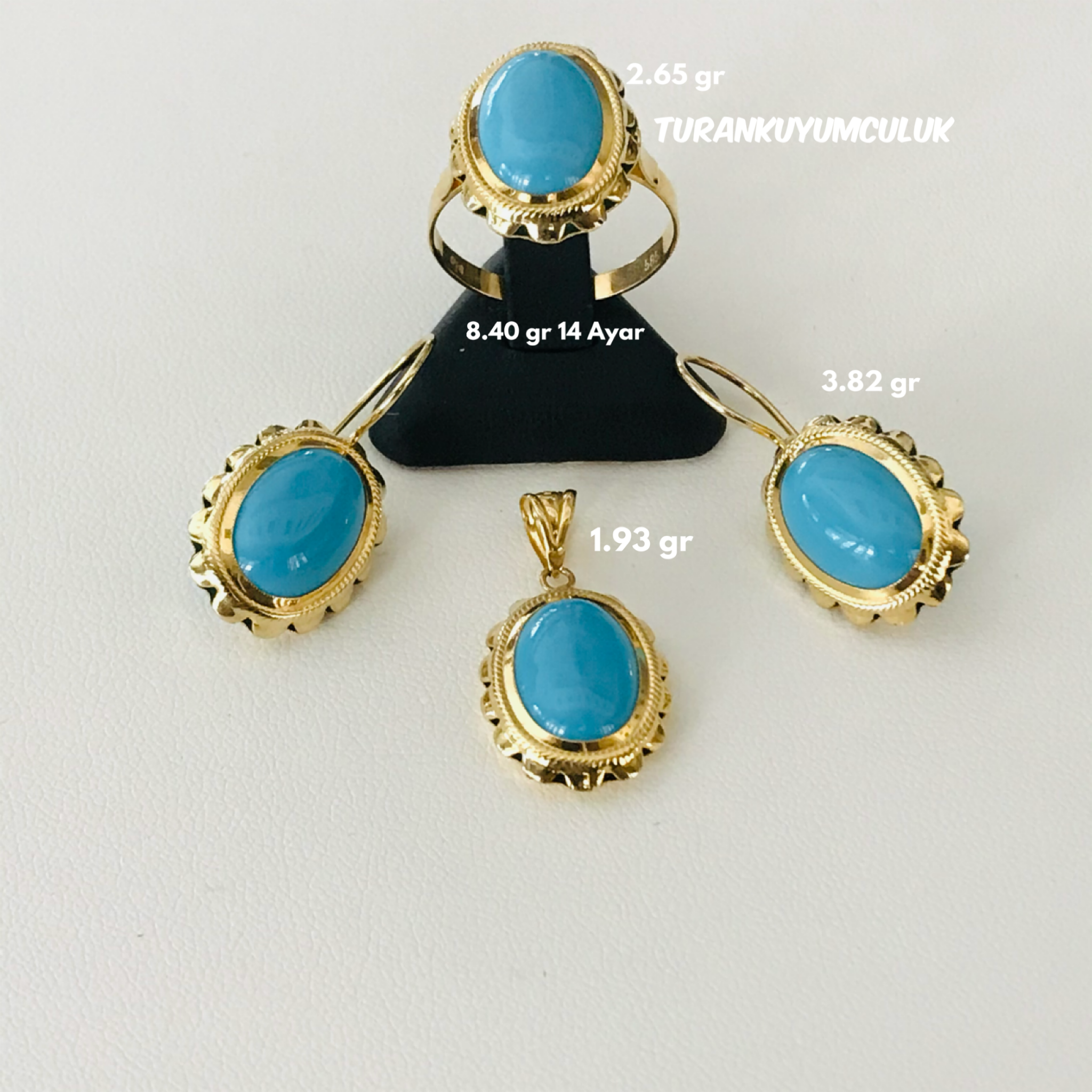 14 Ayar Üçlü Set 8,40 Gr - 22 Ayar