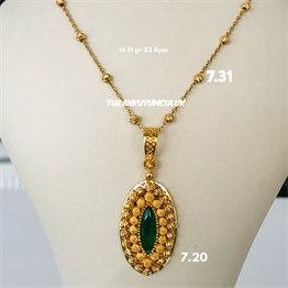 22 Ayar Kolye14,51 Gr - 22 Ayar