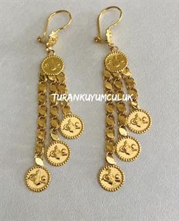 22 Ayar Küpe5,60 Gr - 22 Ayar