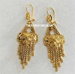 22 Ayar Küpe9,19 Gr - 22 Ayar