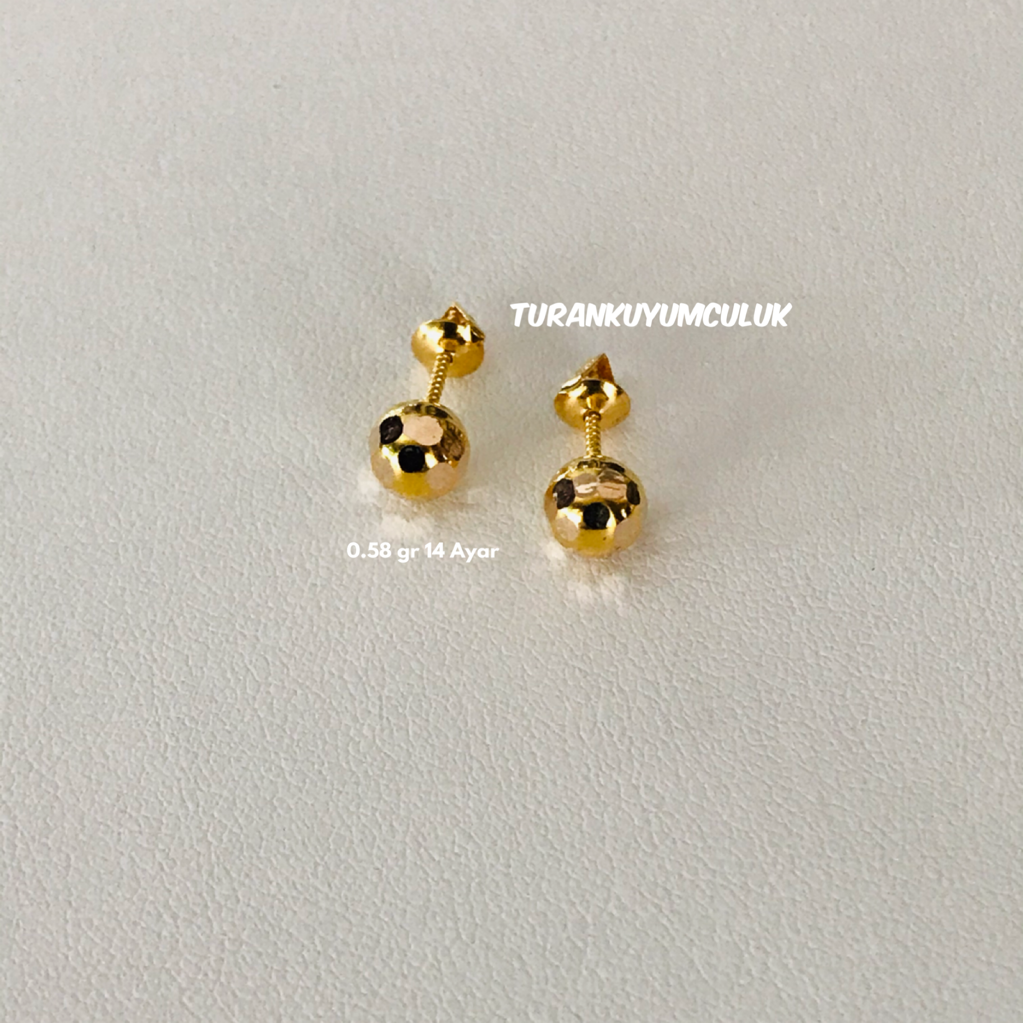 14 Ayar Küpe0,58 Gr - 14 Ayar