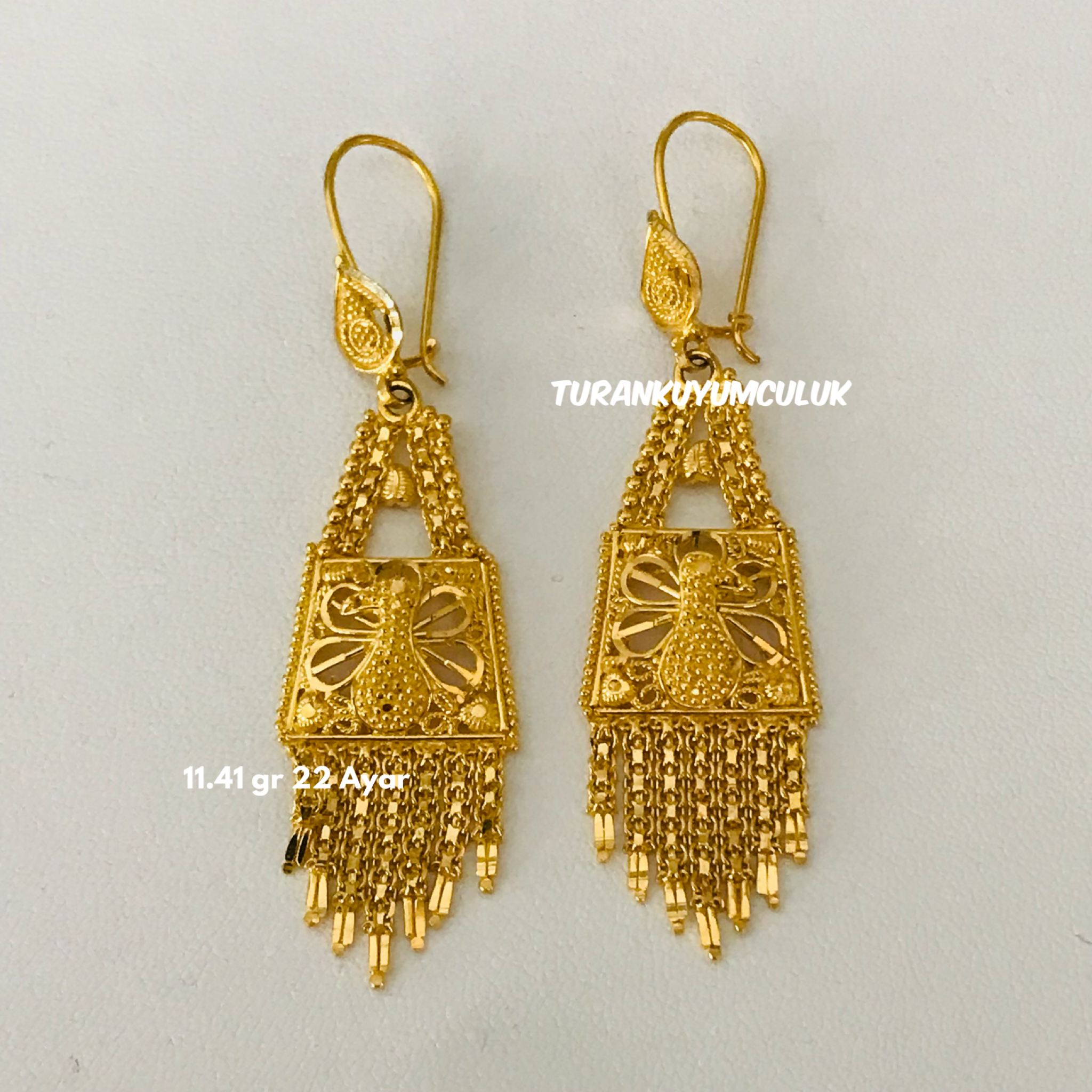 22 Ayar Küpe11,41 Gr - 22 Ayar