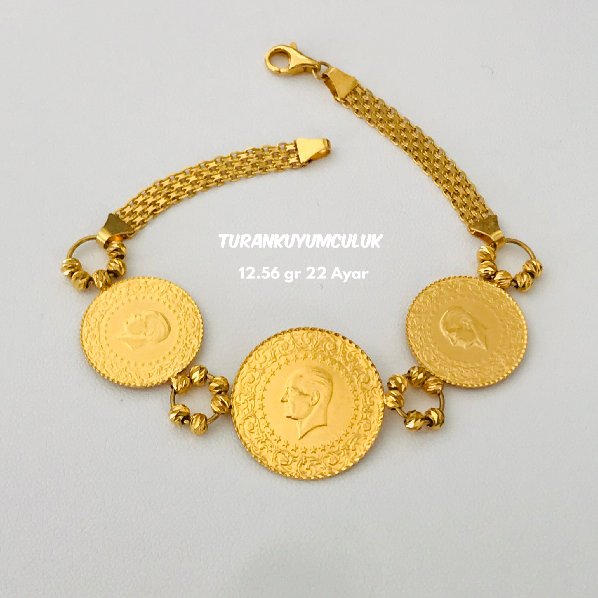 22 Ayar Bileklik12,56 Gr - 22 Ayar