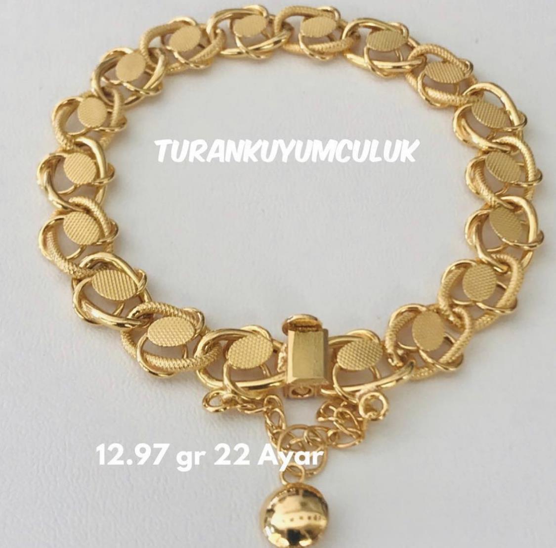 22 Ayar Bileklik12,97 Gr - 22 Ayar