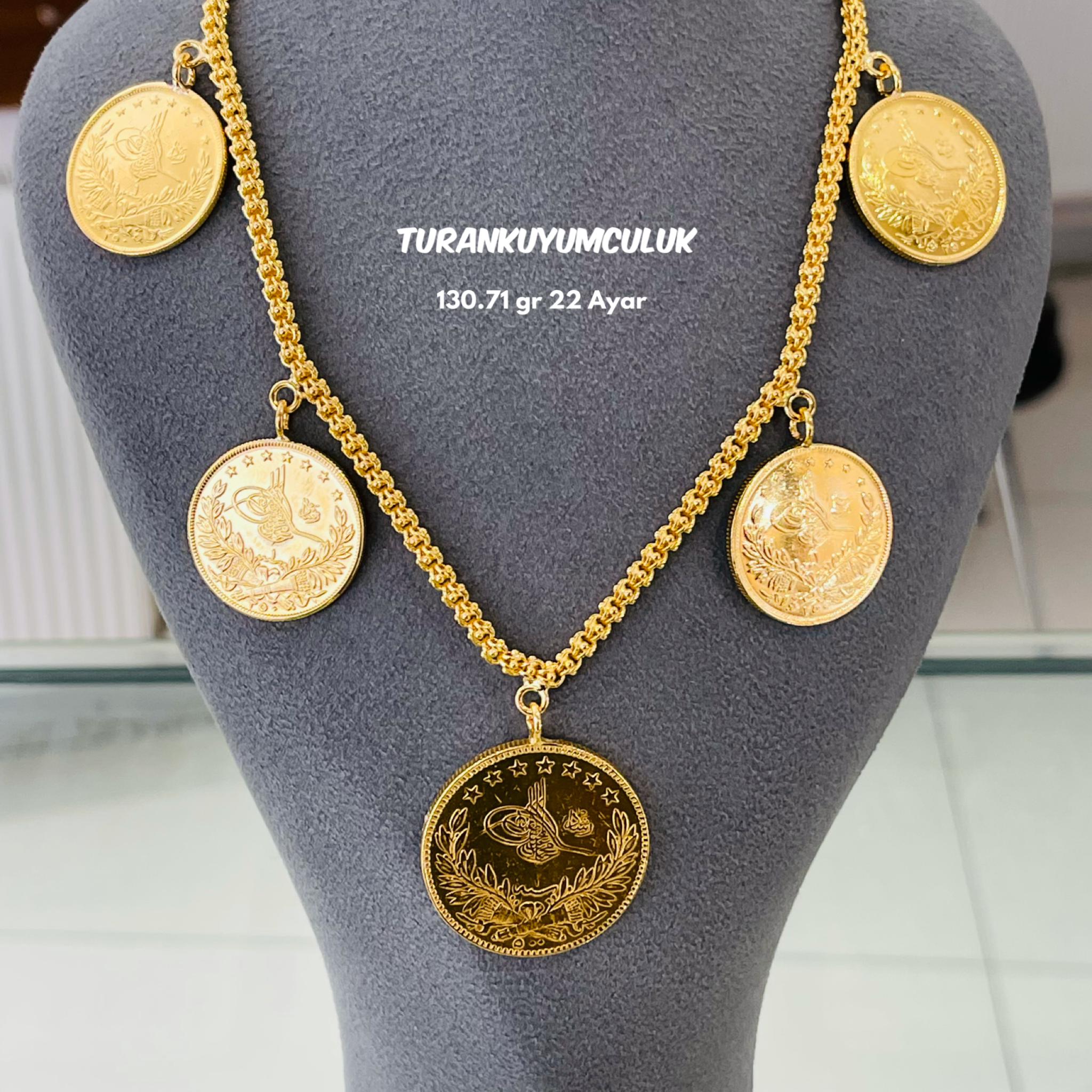 22 Ayar Kolye130,71 Gr - 22 Ayar