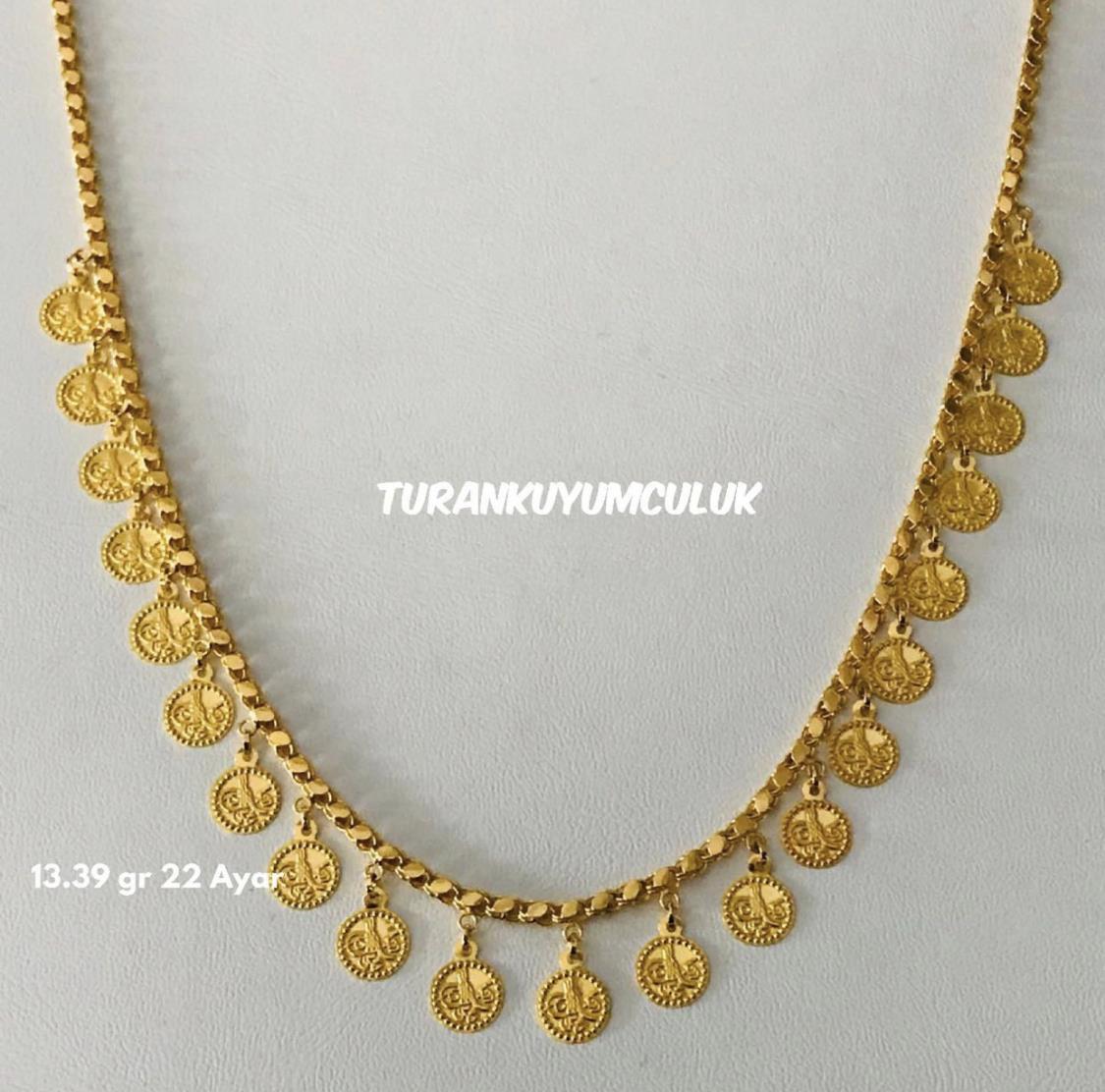 22 Ayar Kolye13,39 Gr - 22 Ayar
