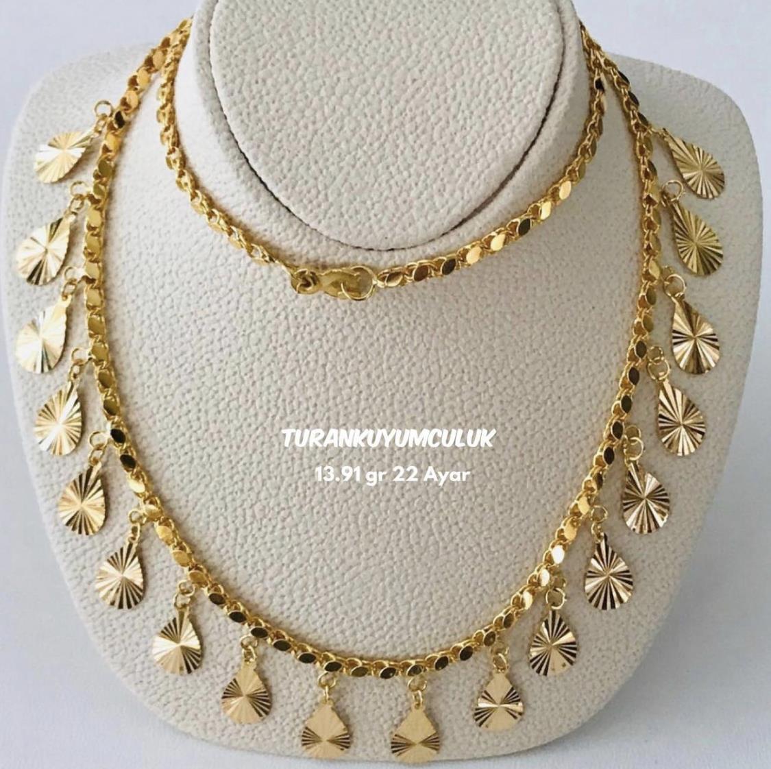 22 Ayar Kolye13,91 Gr - 22 Ayar