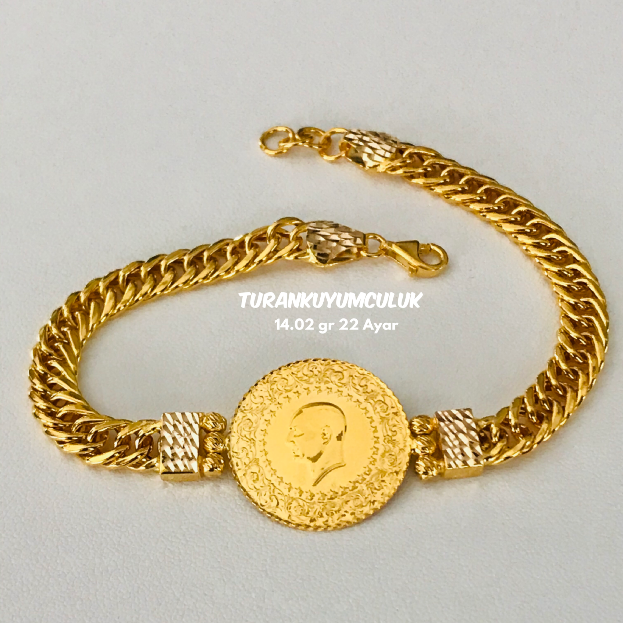 22 Ayar Bileklik14,02 Gr - 22 Ayar