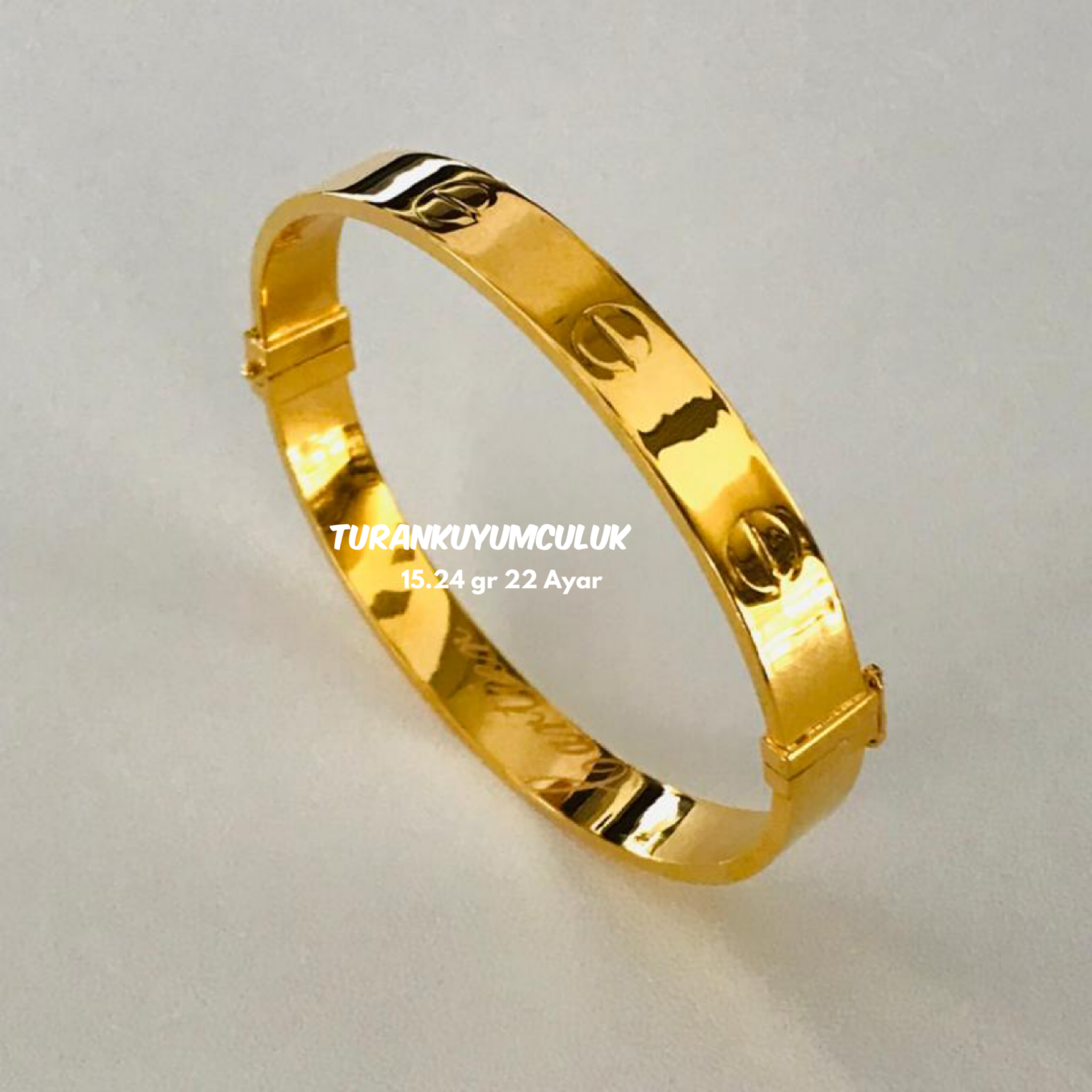 22 Ayar Kelepçe15,24 Gr - 22 Ayar