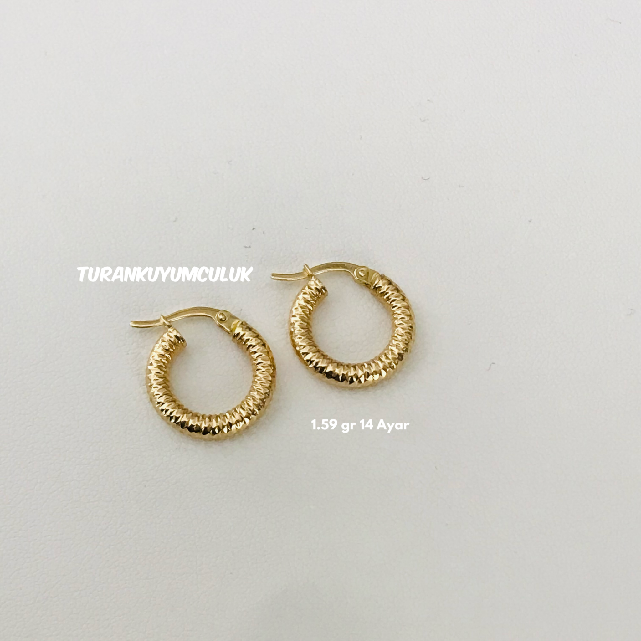 14 Ayar Küpe1,59 Gr - 14 Ayar
