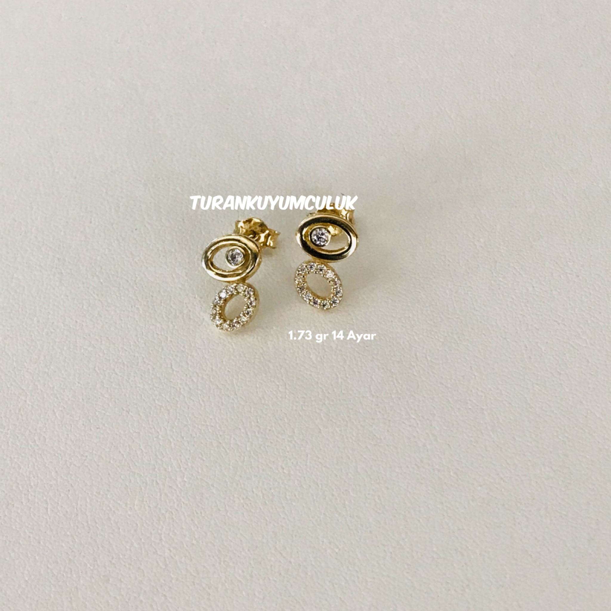 14 Ayar Küpe1,73 Gr - 14 Ayar