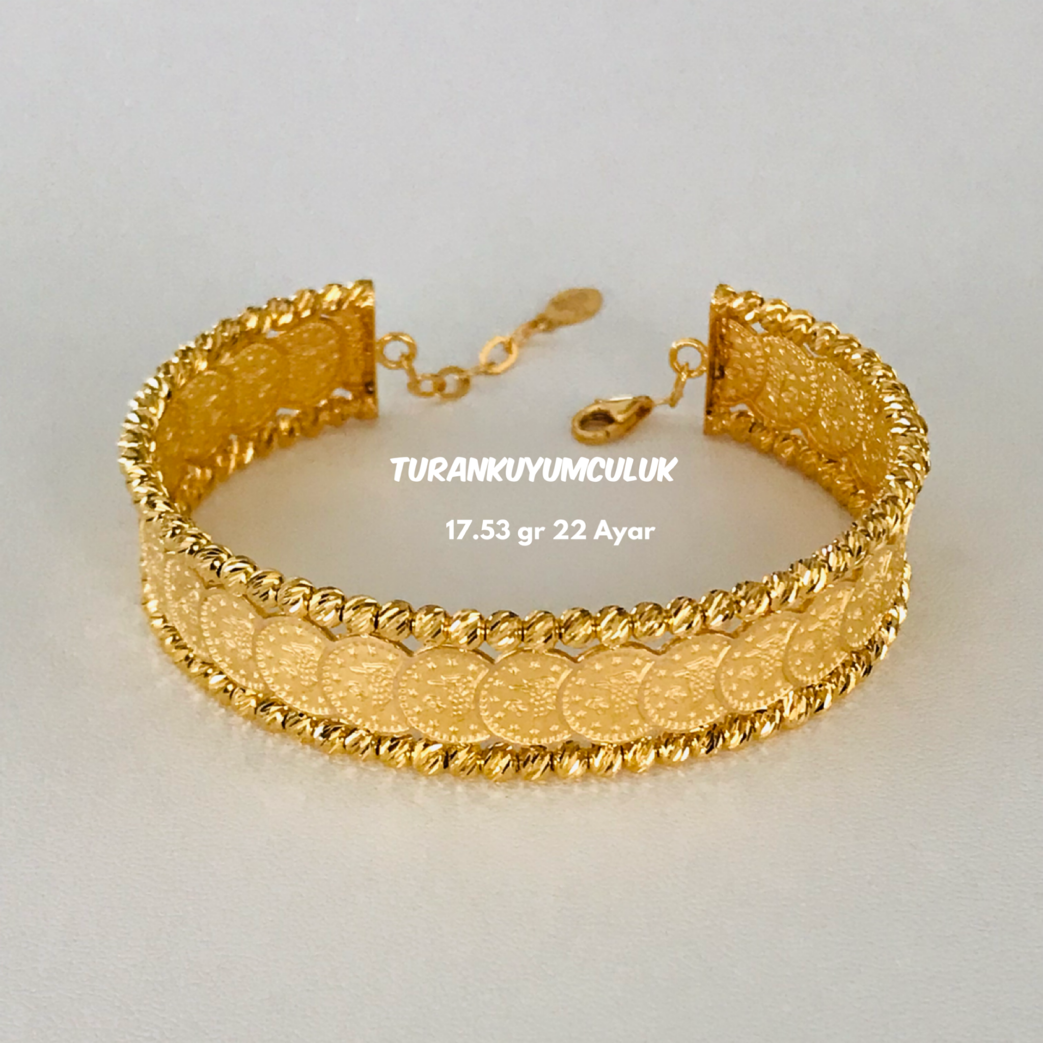 22 Ayar Kelepçe17,53 Gr - 22 Ayar