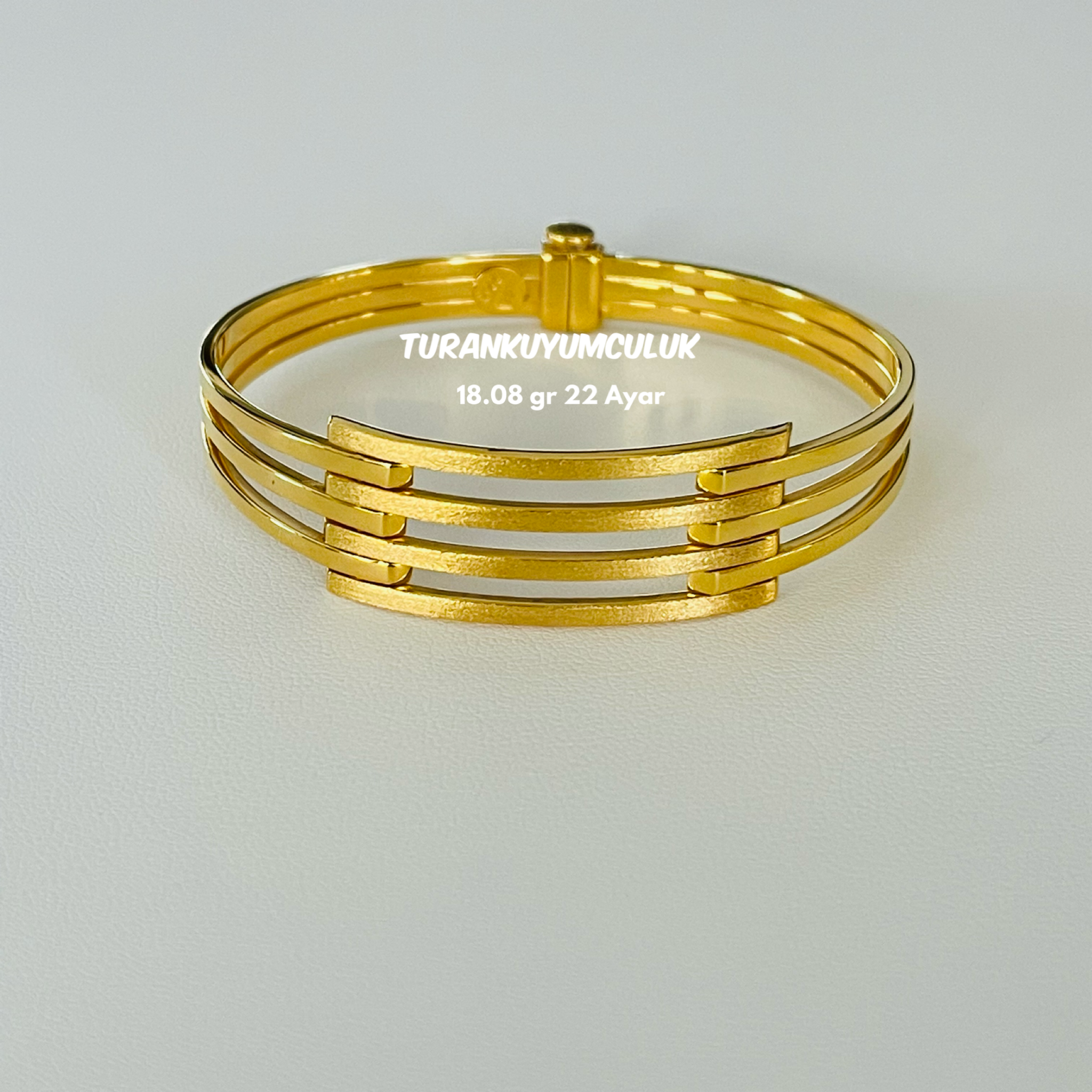 22 Ayar Kelepçe18,08 Gr - 22 Ayar
