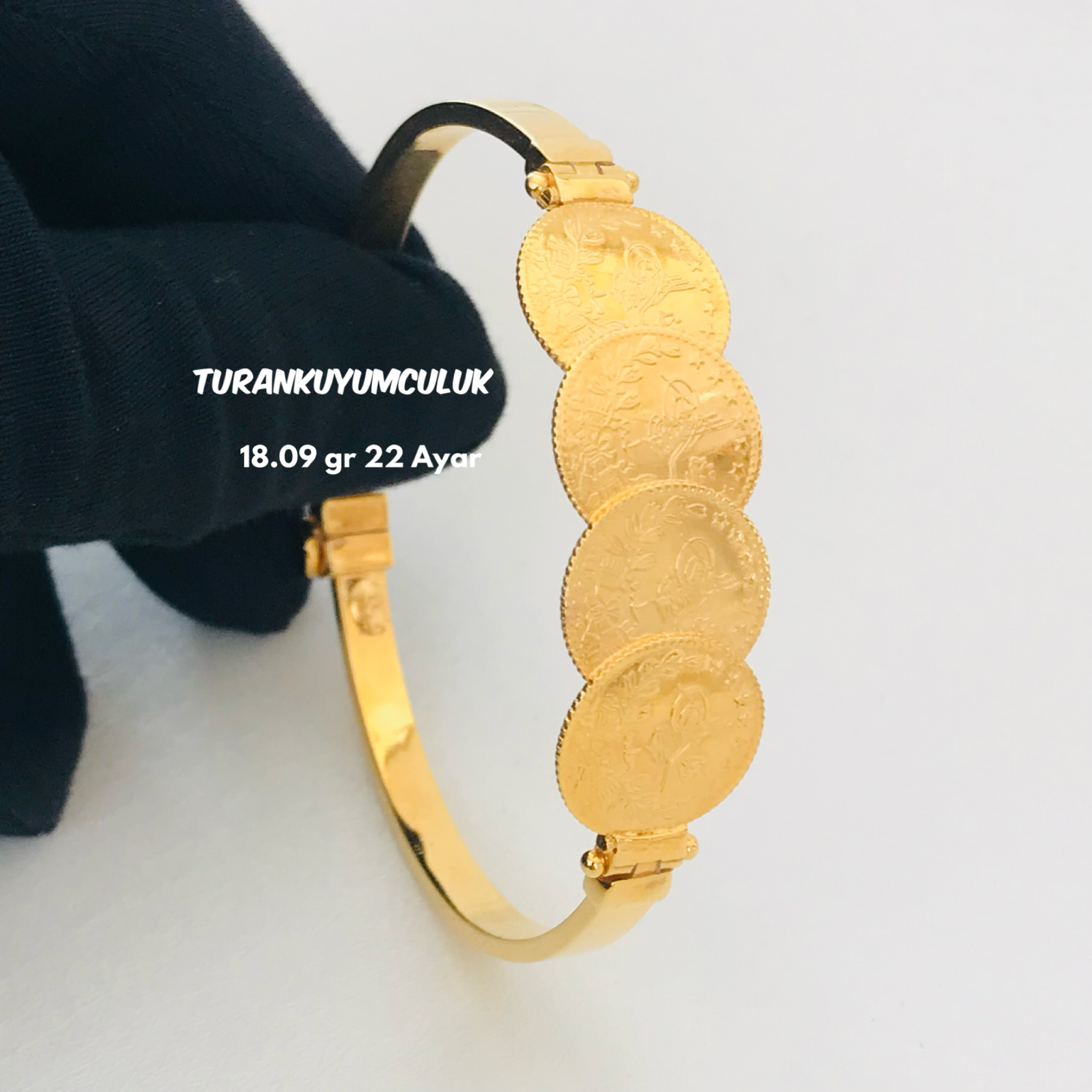 22 Ayar Kelepçe18,09 Gr - 22 Ayar