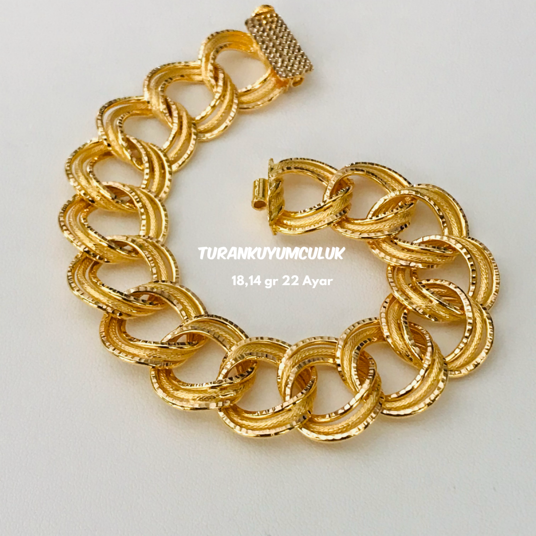 22 Ayar Bileklik18,14 Gr - 22 Ayar