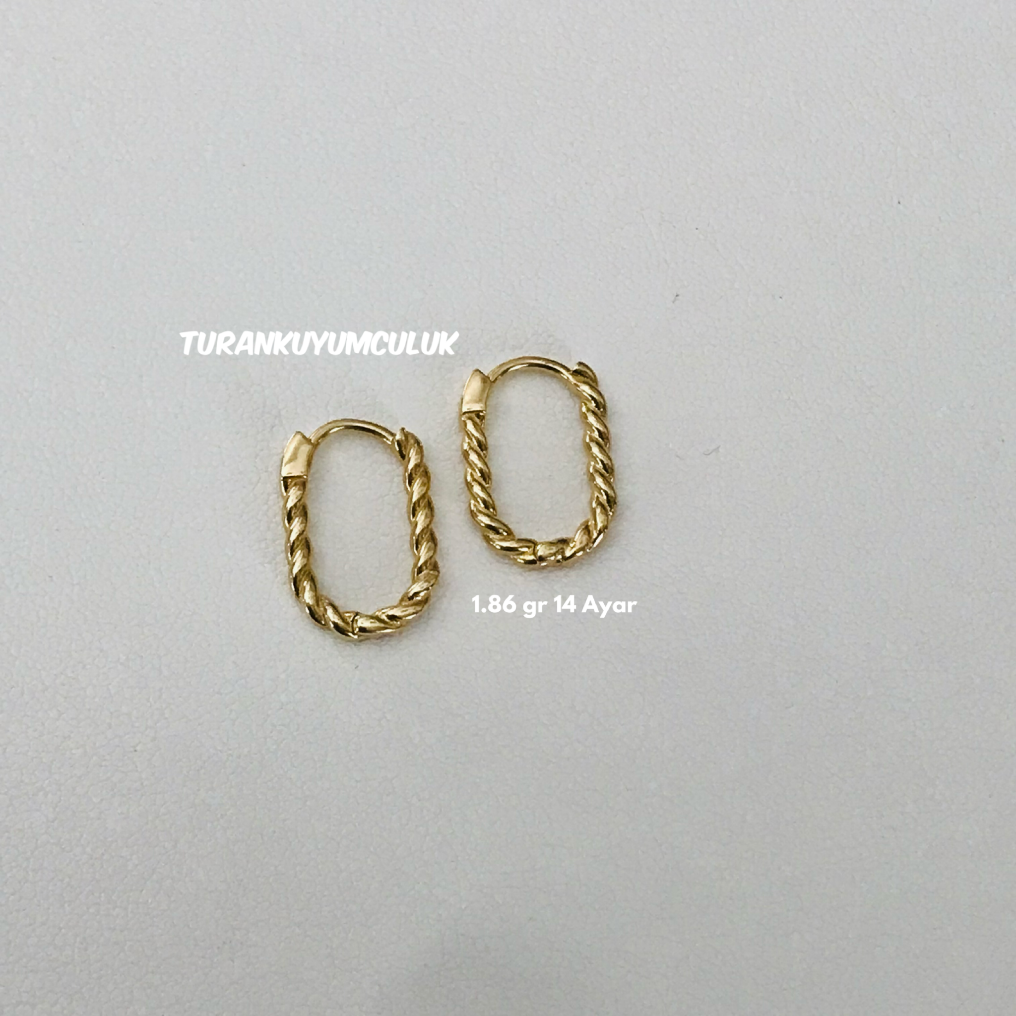 14 Ayar Küpe1,86 Gr - 14 Ayar