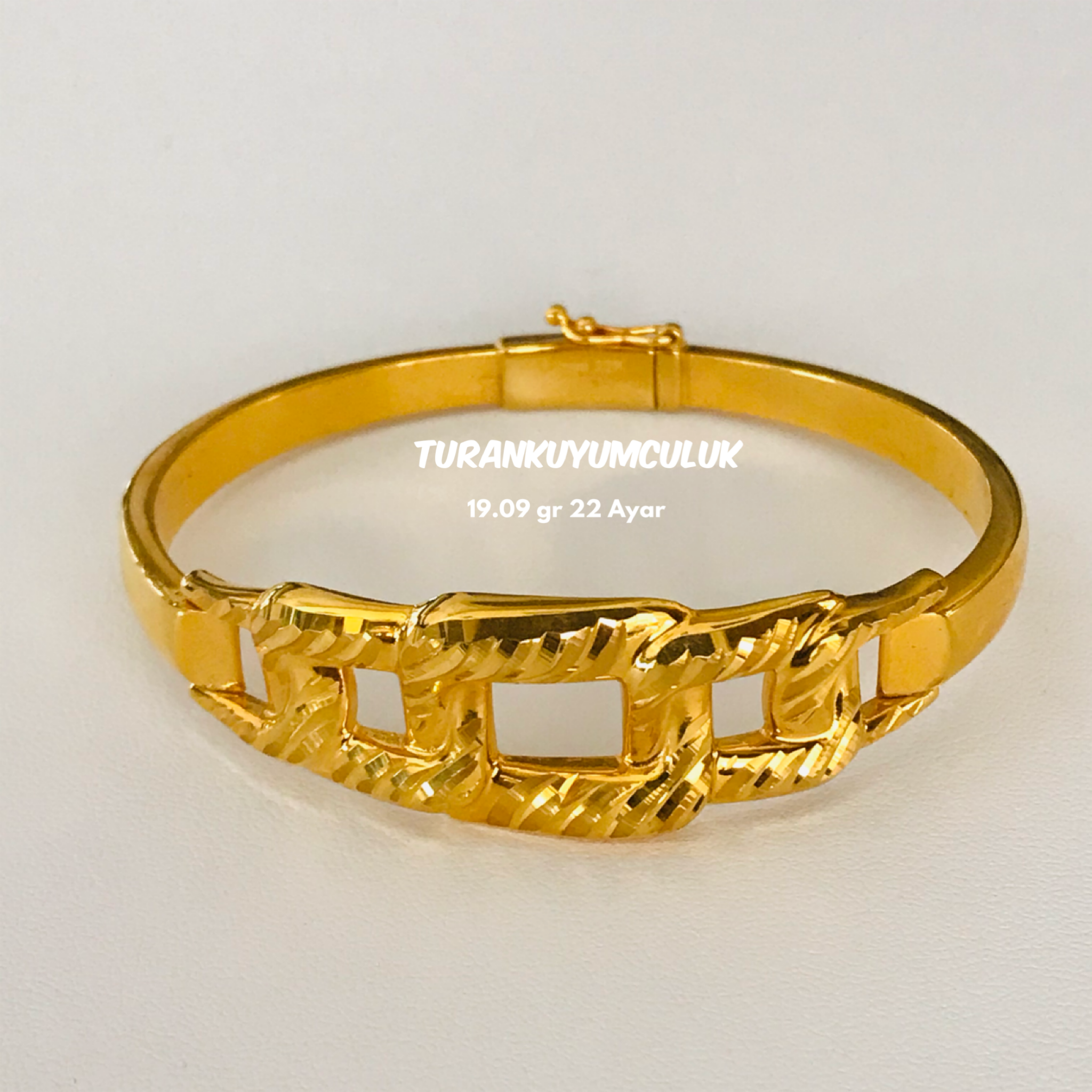 22 Ayar Kelepçe19,09 Gr - 22 Ayar