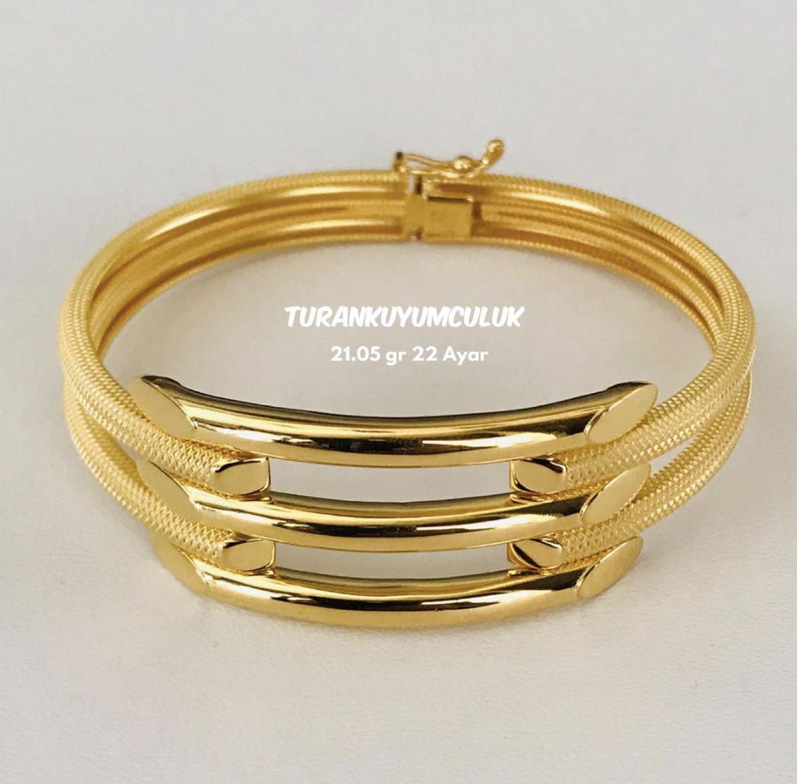 22 Ayar Kelepçe21,05 Gr - 22 Ayar