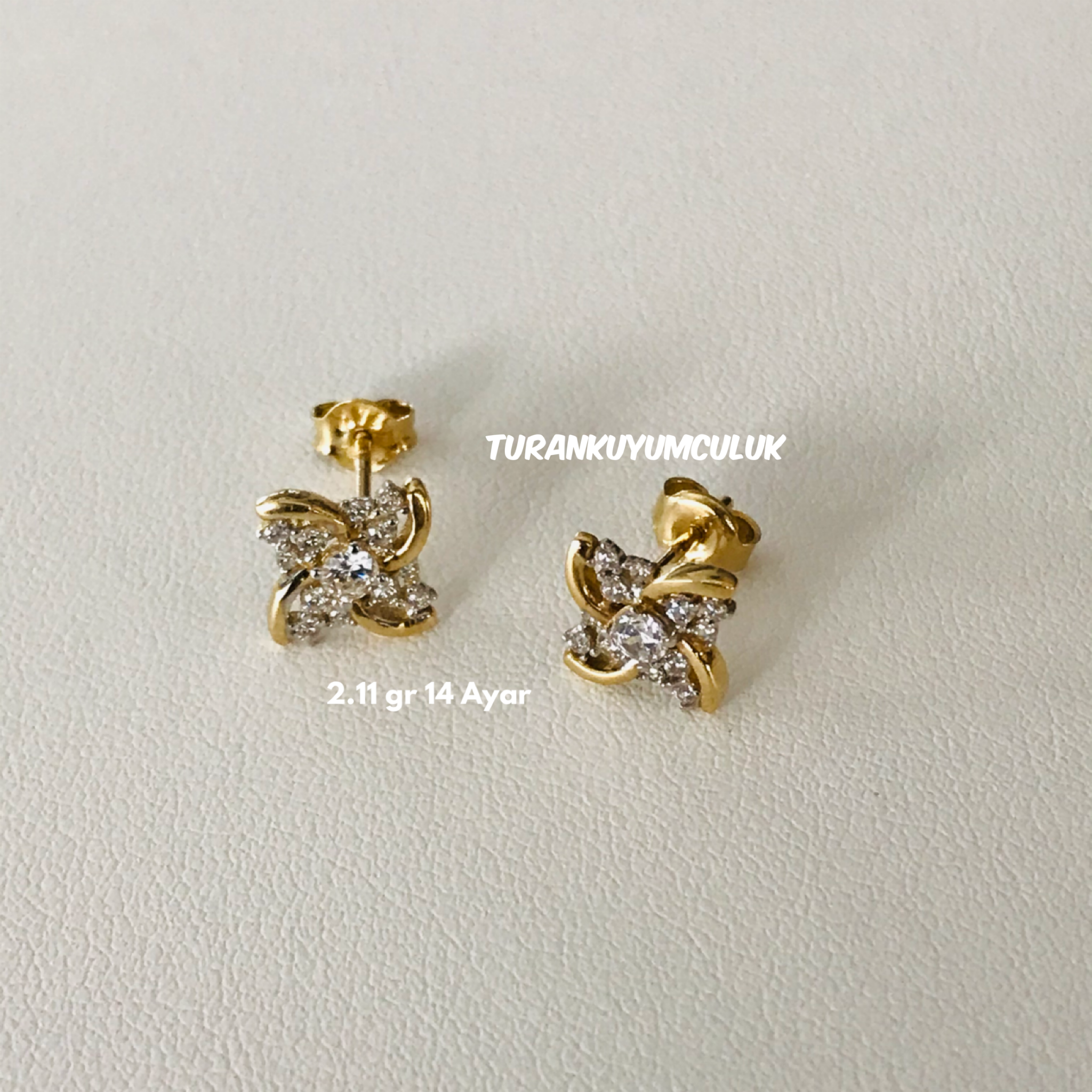 14 Ayar Küpe2,11 Gr -14 Ayar