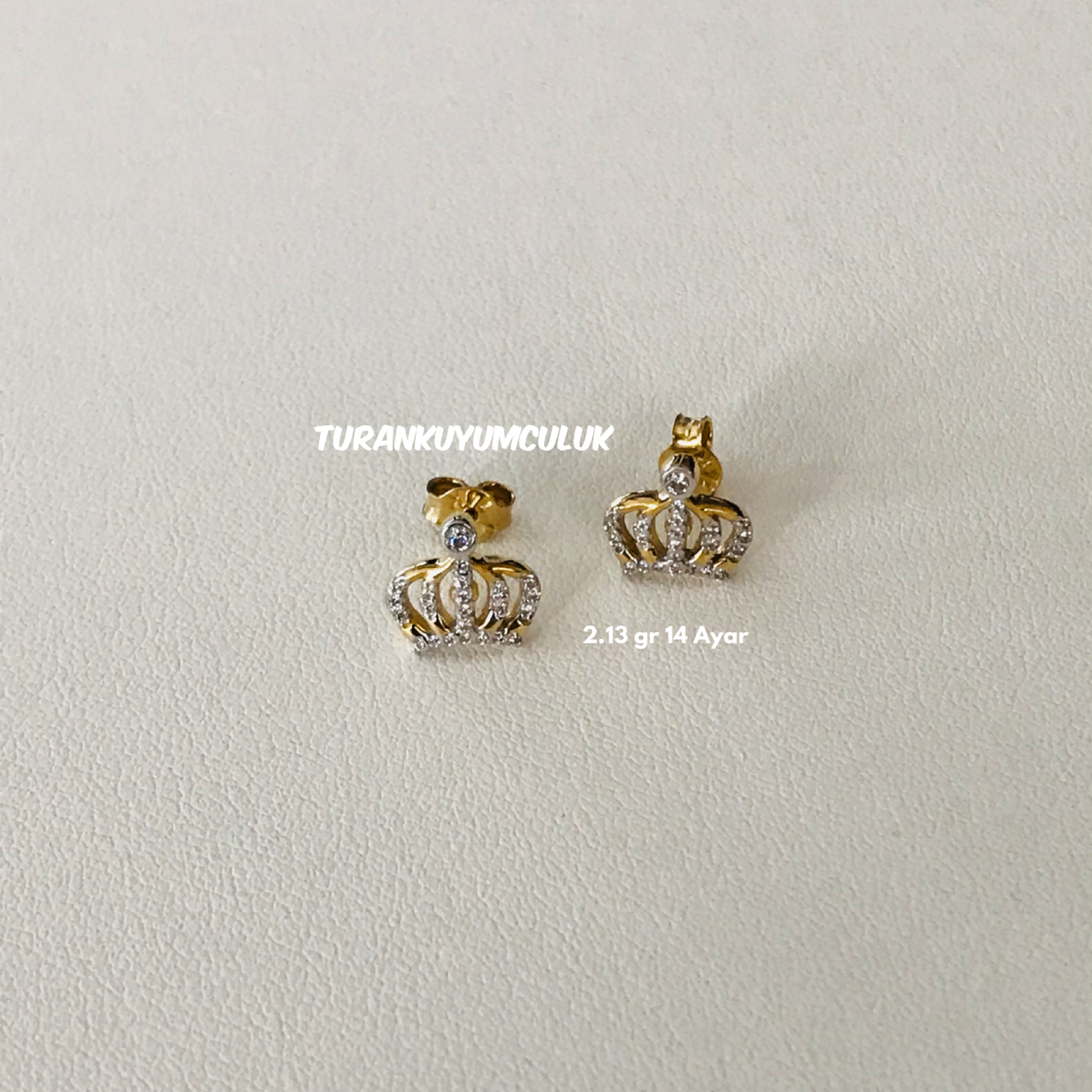 14 Ayar Küpe2,13 Gr - 14 Ayar