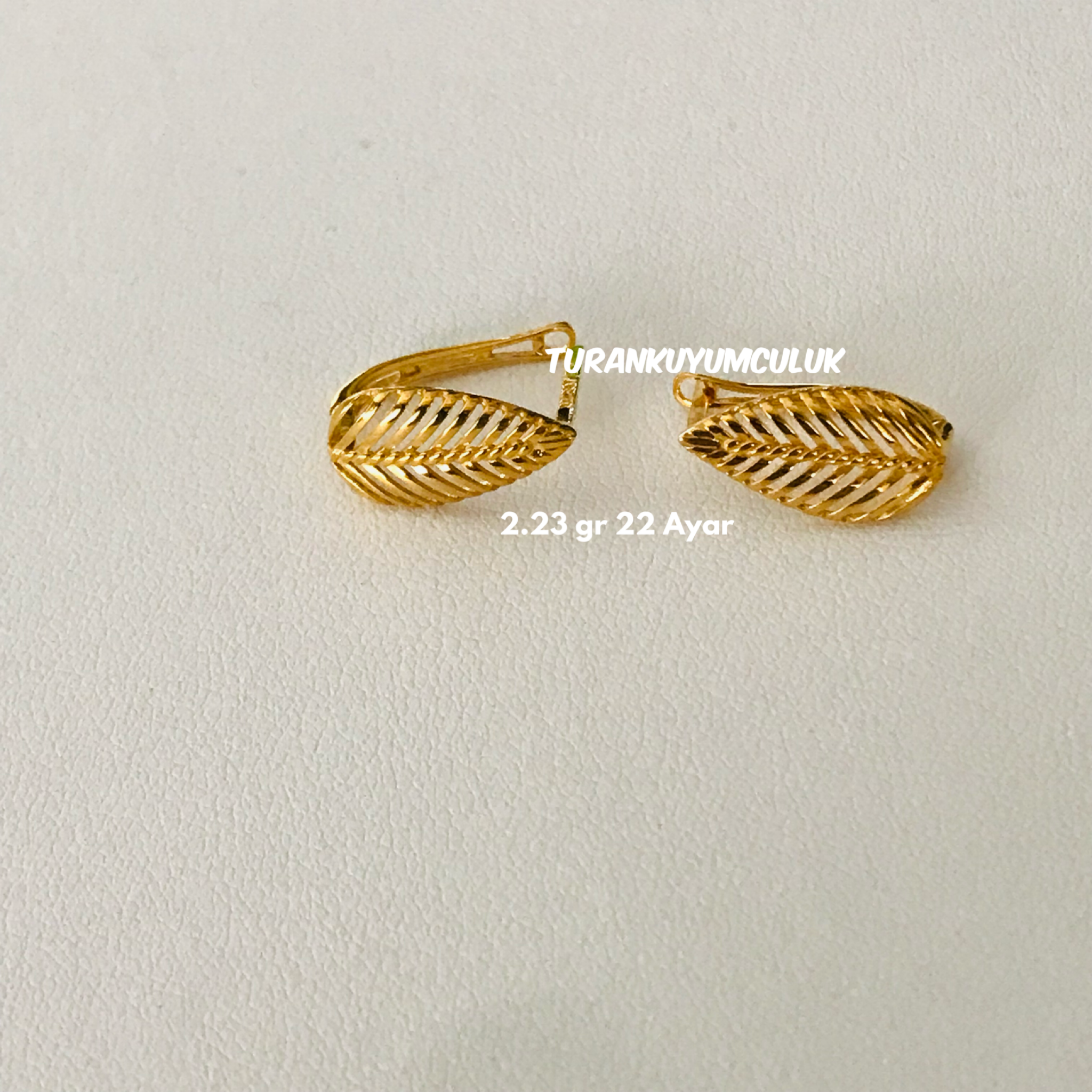 22 Ayar Küpe2,23 Gr - 22 Ayar